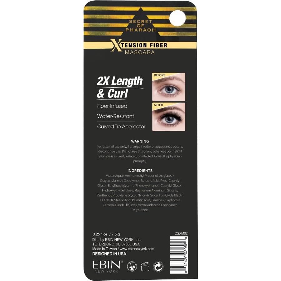 Máscara de Pestañas 3D EBIN Nueva York 7.67 ml Resistente