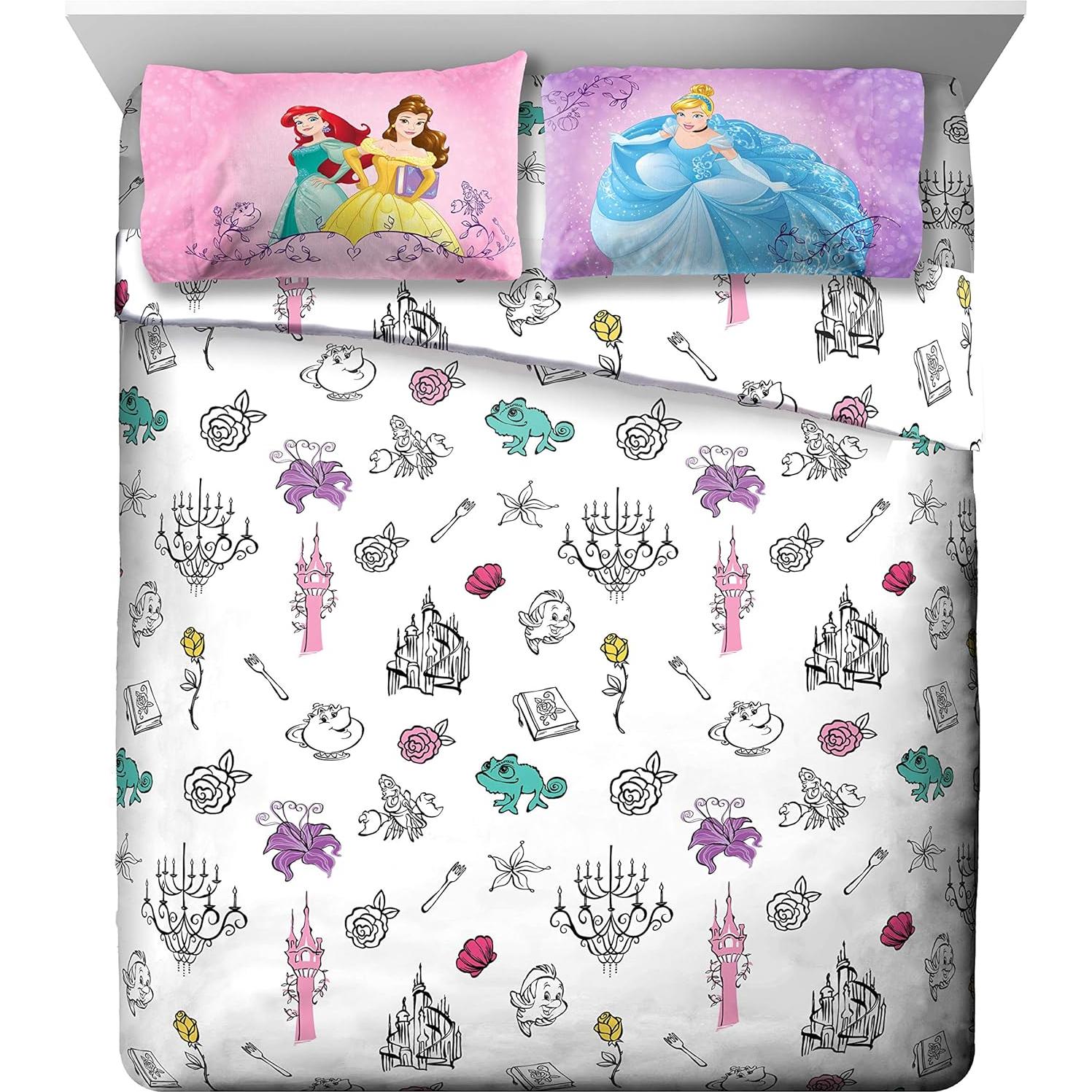 Juego de Cama Completo Jay Franco Princesas 7 Piezas