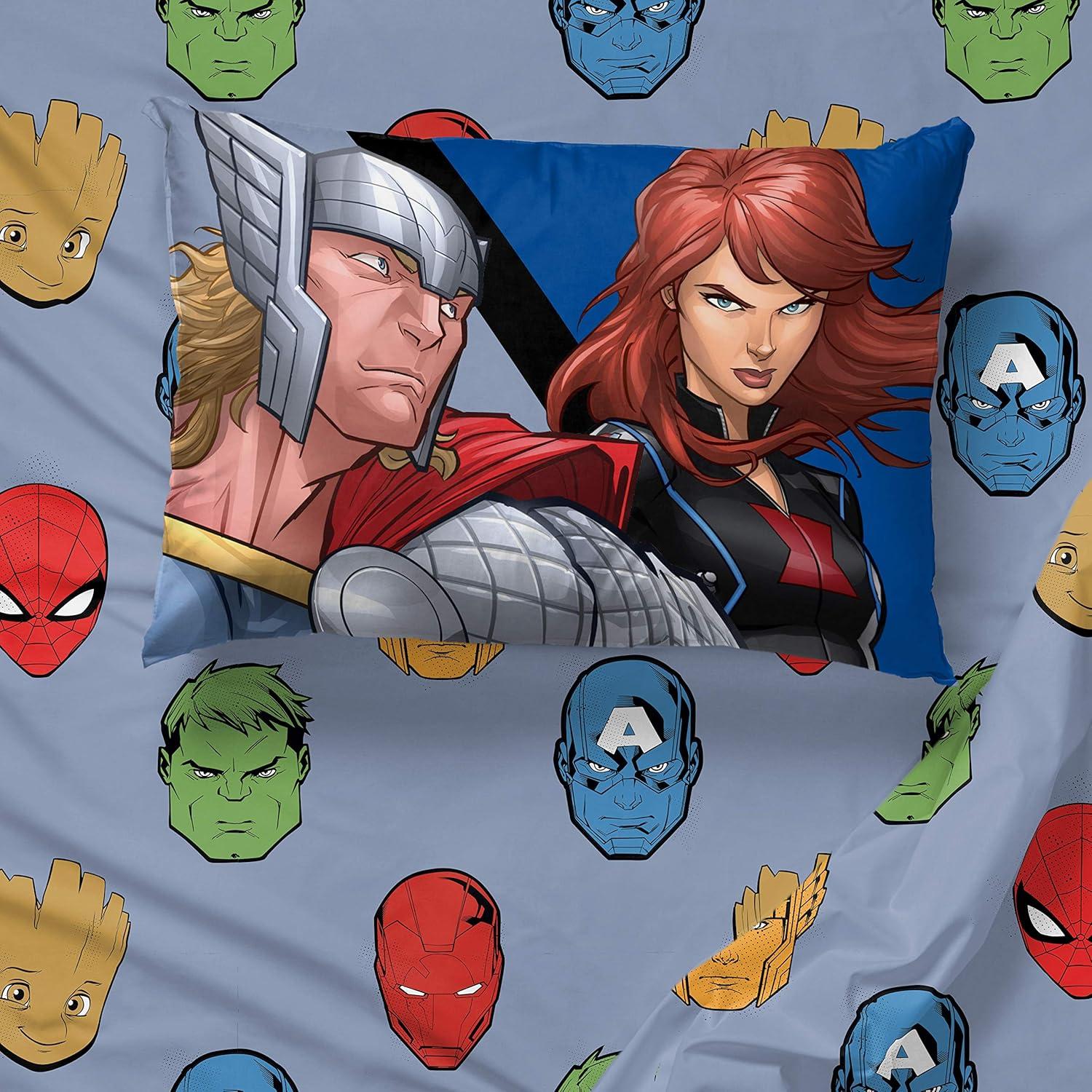 Juego de Cama Twin Avengers Jay Franco 5 Piezas Microfibra