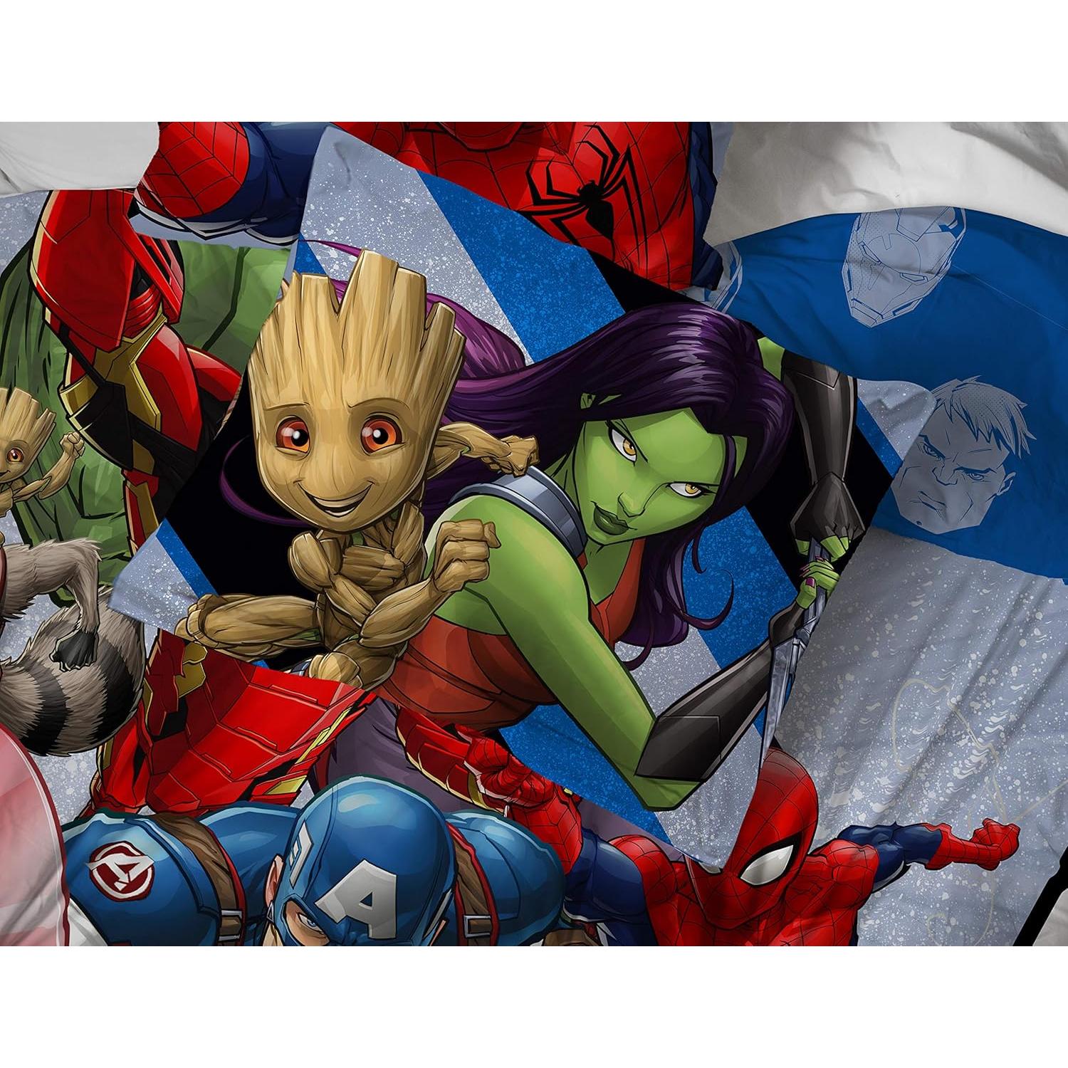 Juego de Cama Twin Avengers Jay Franco 5 Piezas Microfibra
