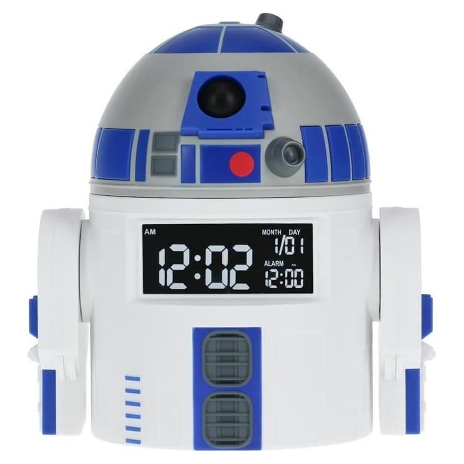 Reloj Despertador R2D2 Paladone 13 cm USB Sonidos Star Wars