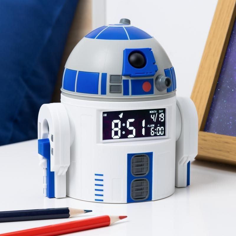Reloj Despertador R2D2 Paladone 13 cm USB Sonidos Star Wars