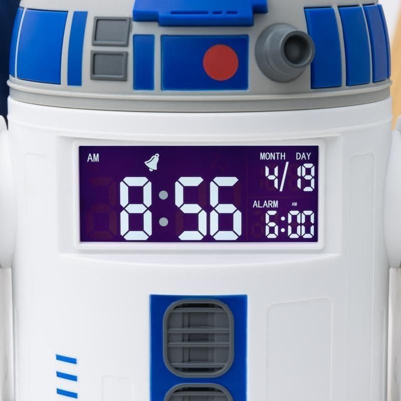 Reloj Despertador R2D2 Paladone 13 cm USB Sonidos Star Wars