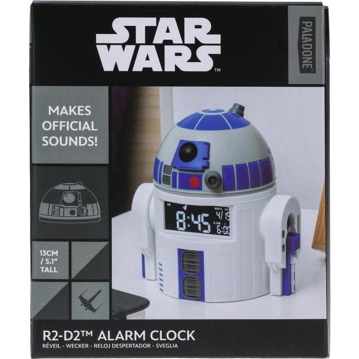 Reloj Despertador R2D2 Paladone 13 cm USB Sonidos Star Wars