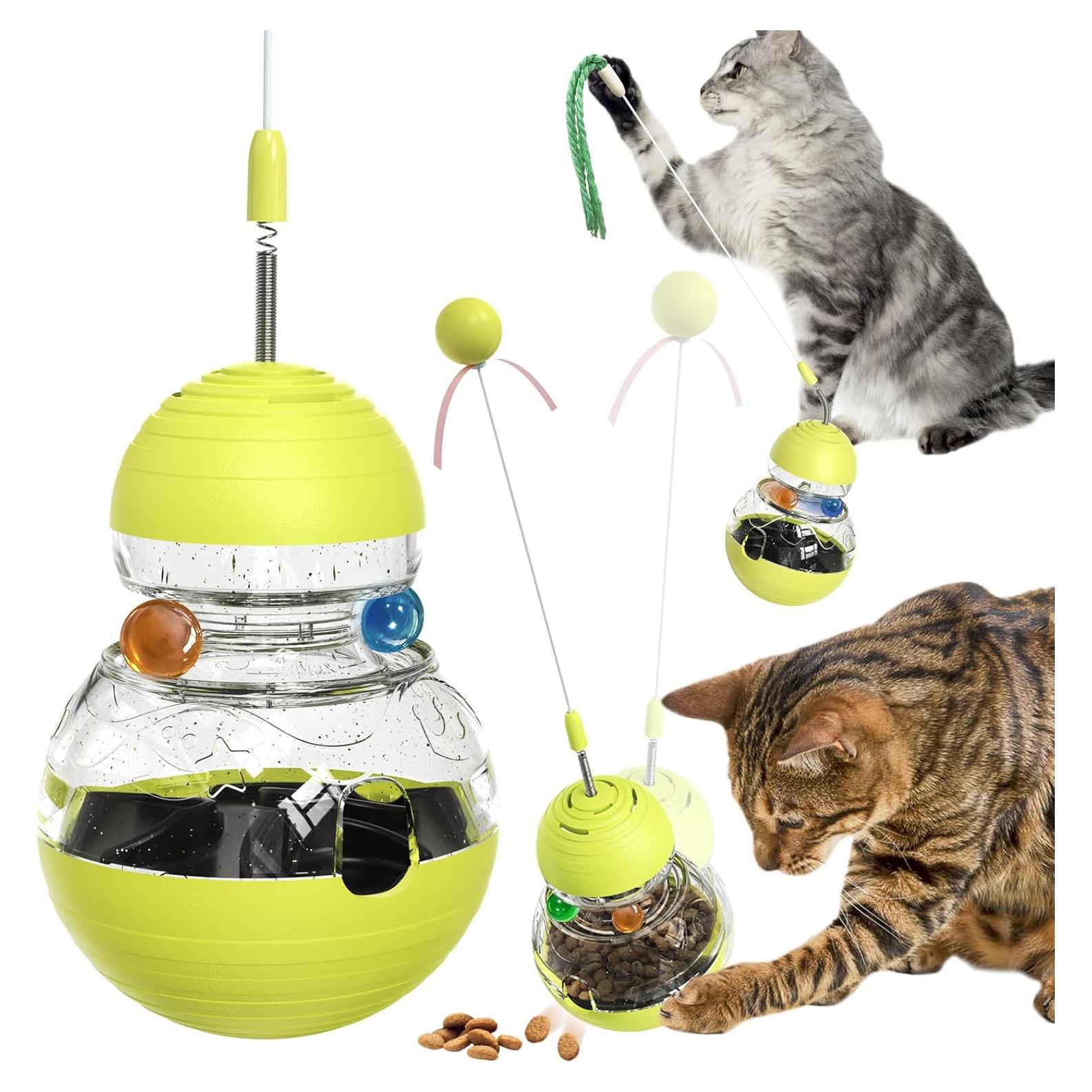 Juguete Interactivo para Gatos TLKNG Varita y Dispensador