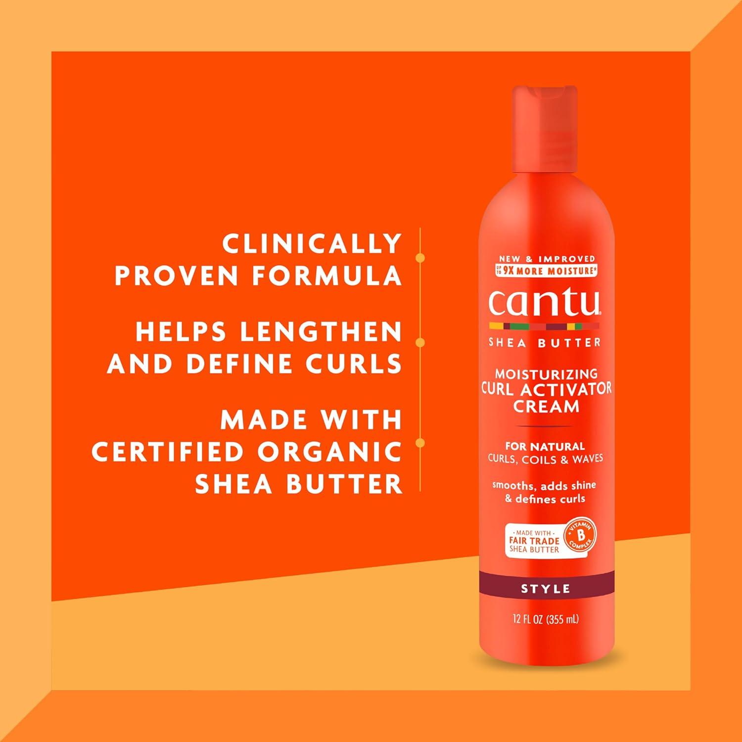 Crema Activadora de Rizos Cantu 354.88 ml - Hidratante con Karité