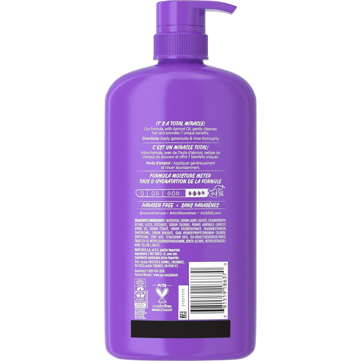 Champú Total Miracle Aussie 900 ml - 7 Beneficios para Cabello