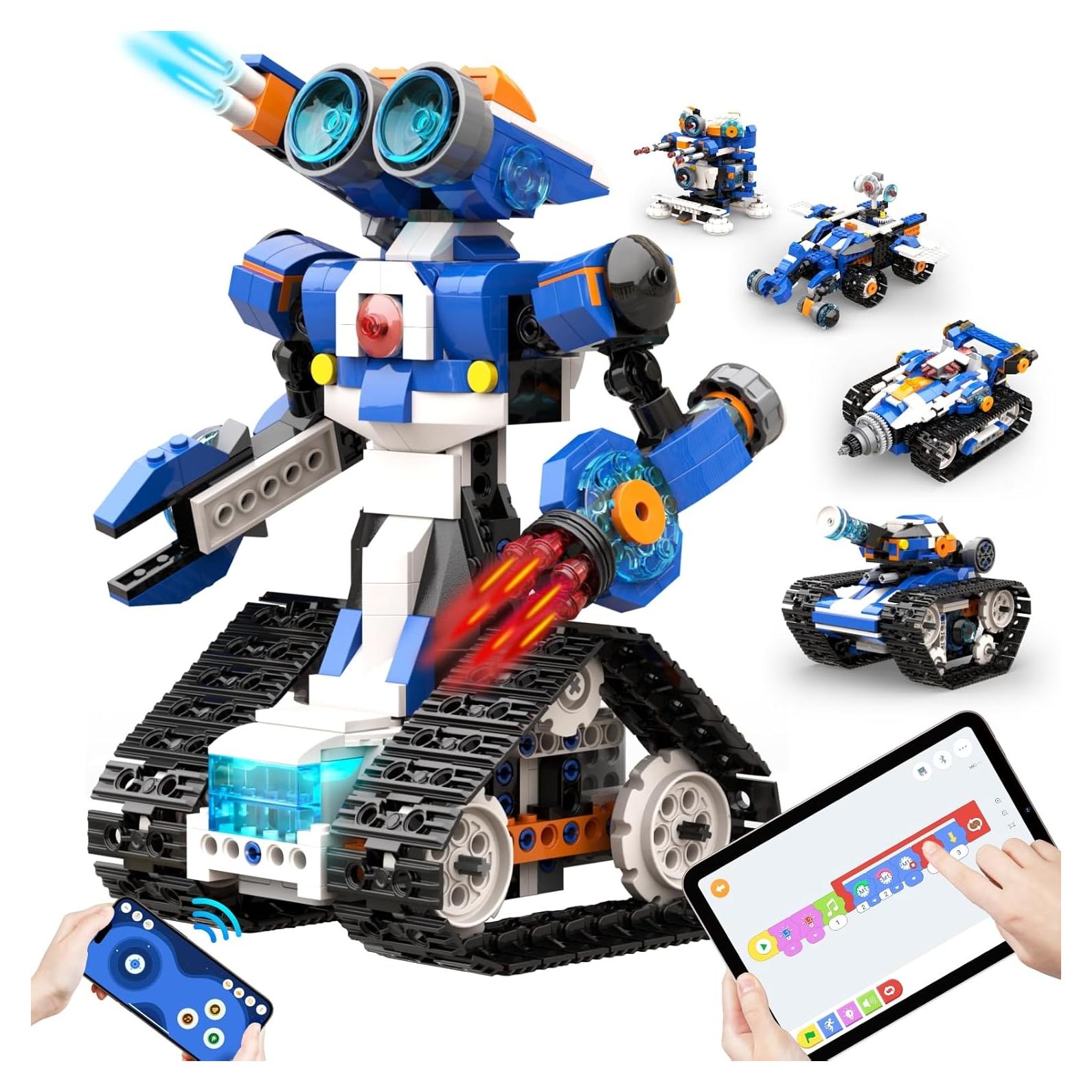 Robot J Apitor 6-en-1 Control Remoto APP 480 Piezas