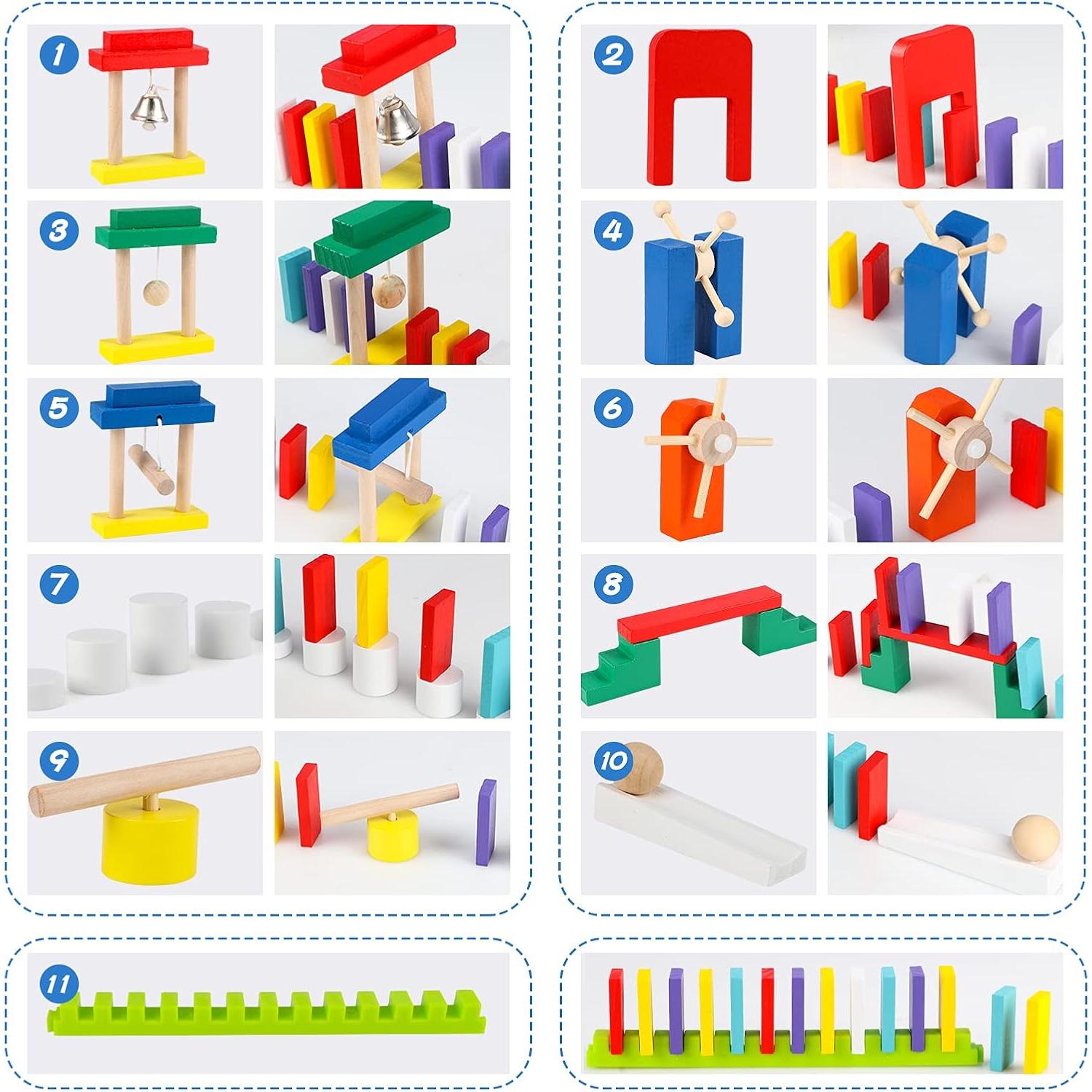 Juego de Dominó Wondertoys 600 Piezas Madera Educativo