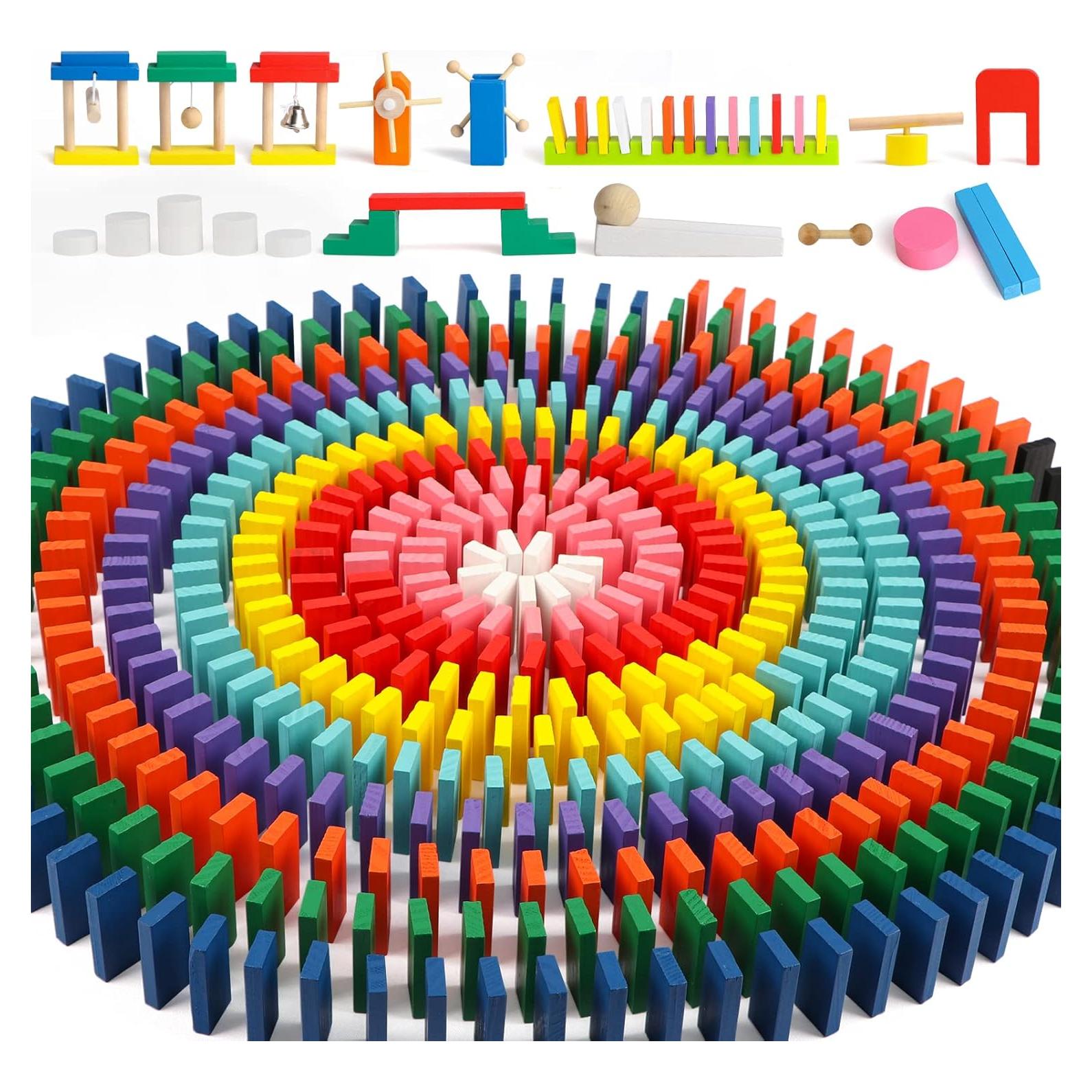 Juego de Dominó 1000 PZS Wondertoys con 11 Bloques Adicionales