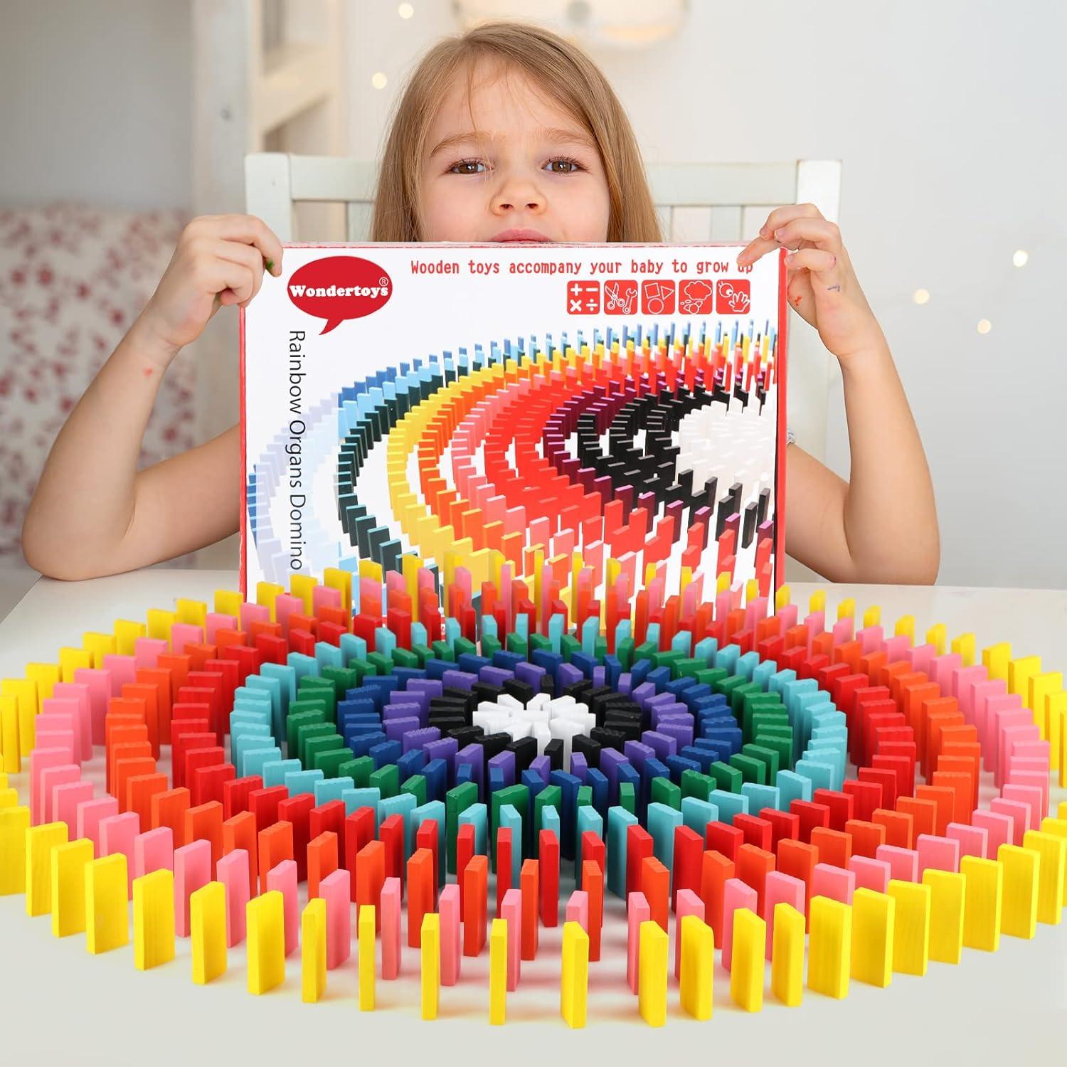 Juego de Dominó 1000 PZS Wondertoys con 11 Bloques Adicionales