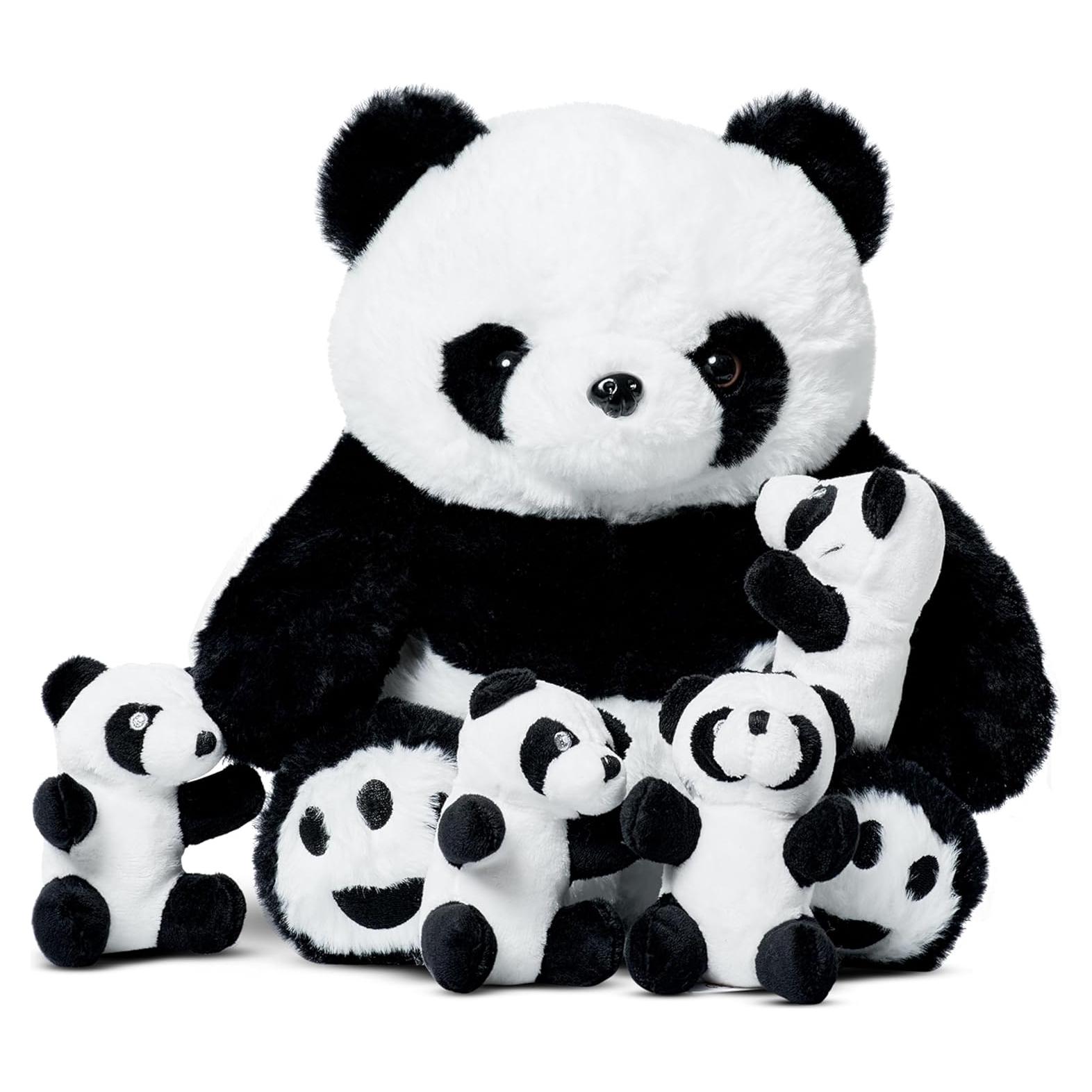 Panda de Peluche Gigante PixieCrush con 4 Panditas