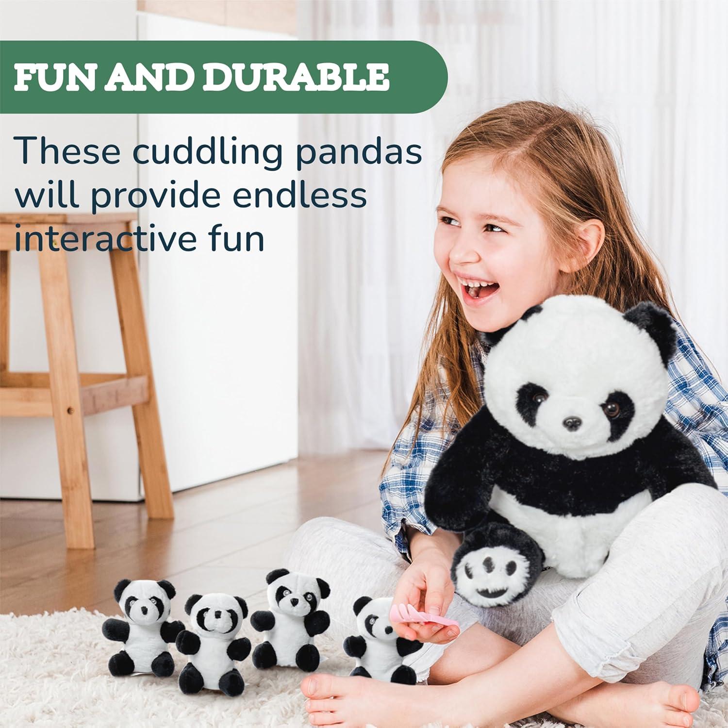 Panda de Peluche Gigante PixieCrush con 4 Panditas