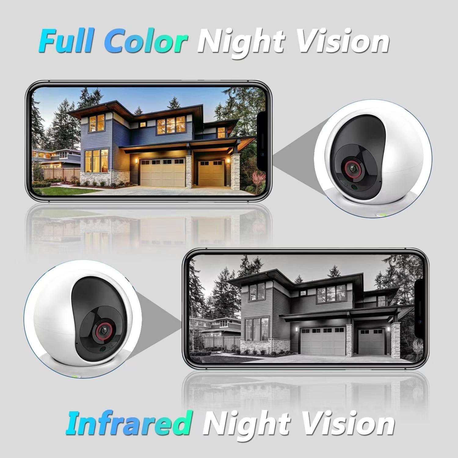 Cámara Inteligente Genérico 1080P con Pantalla HD 7 cm