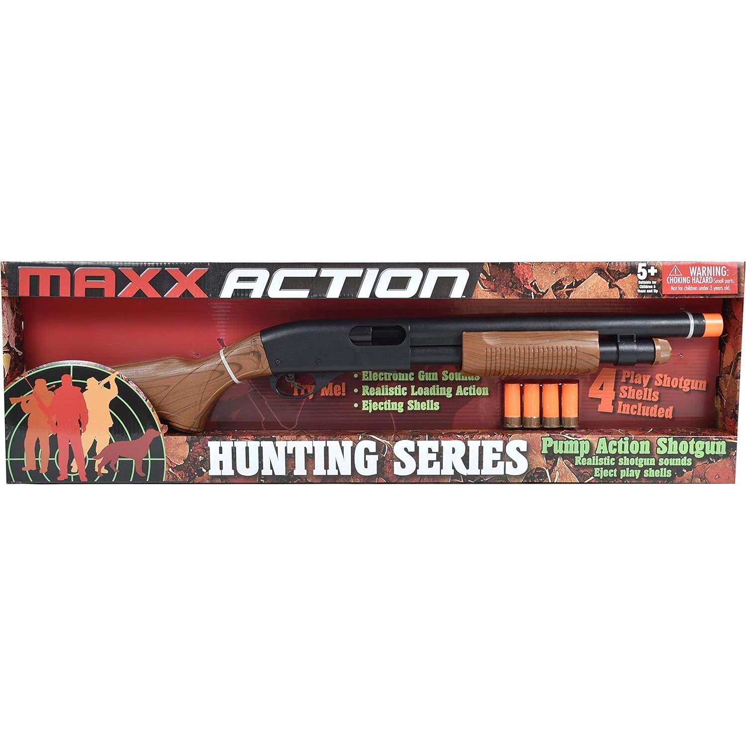 Blaster de Acción Maxx Action Grano de Madera con Sonidos