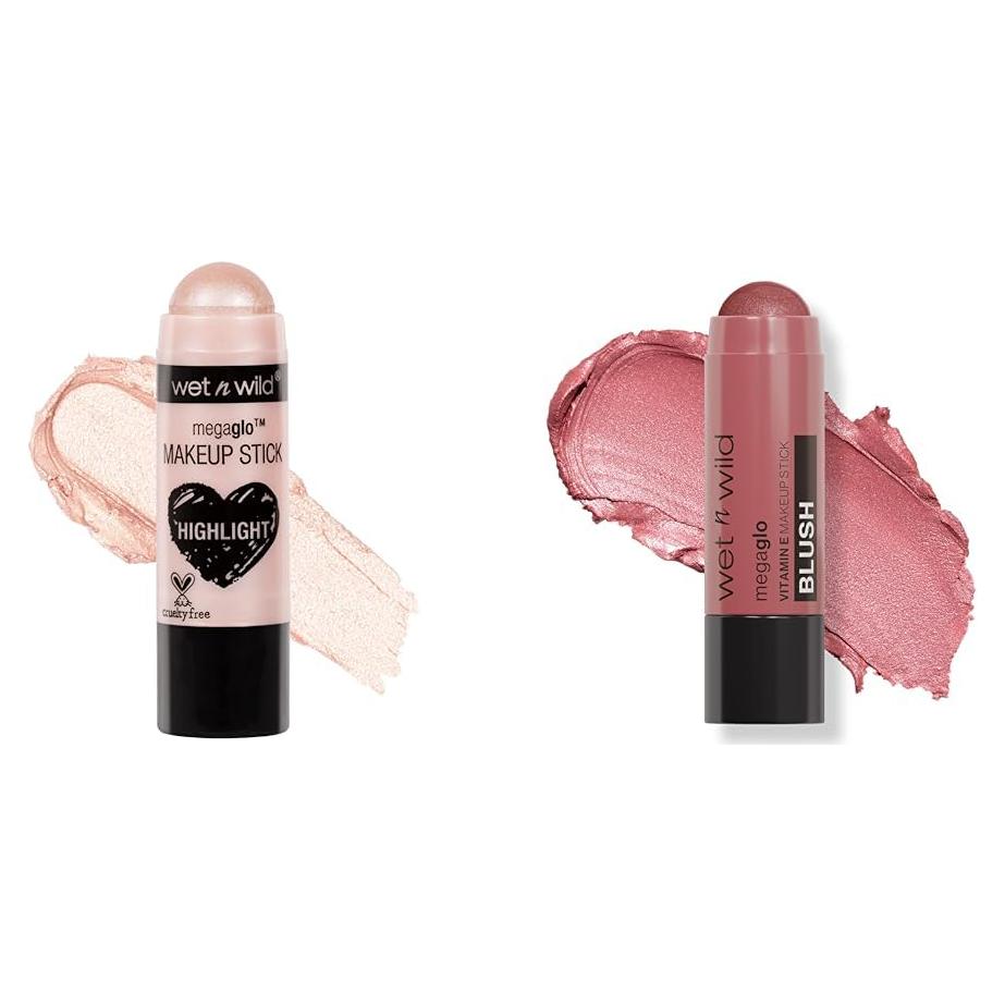 Paquete de Barras de Maquillaje Wet n Wild MegaGlo - Nude y Mermelada