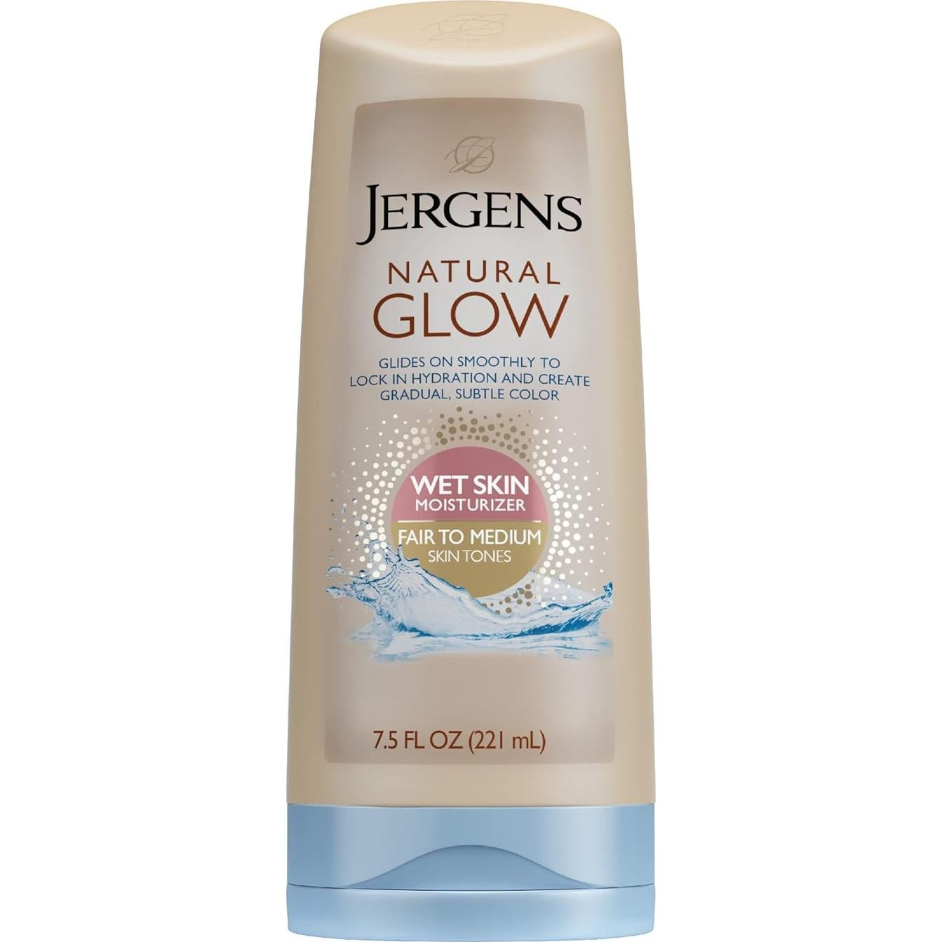 Loción bronceadora Jergens Natural Glow 212g para piel clara