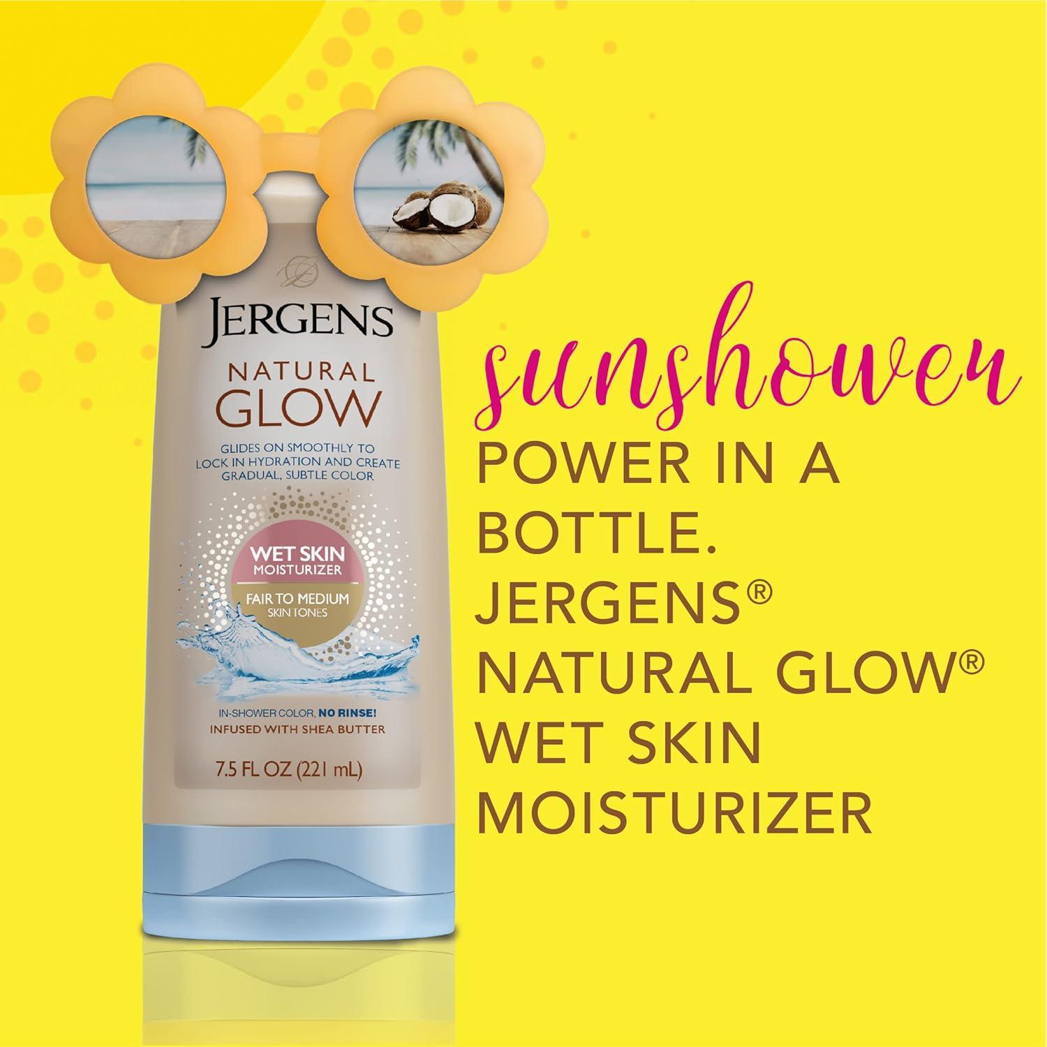 Loción bronceadora Jergens Natural Glow 212g para piel clara