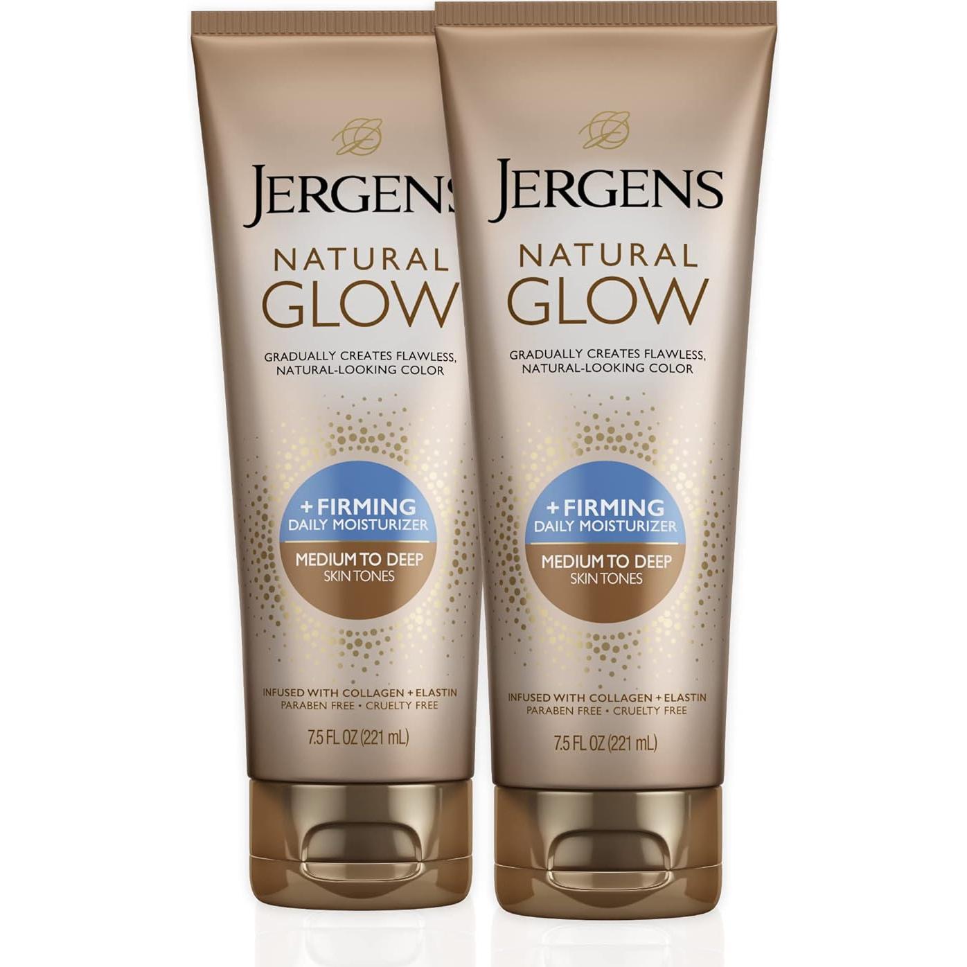 Loción Autobronceadora Jergens Glow Natural +FIRMING 221.6ml
