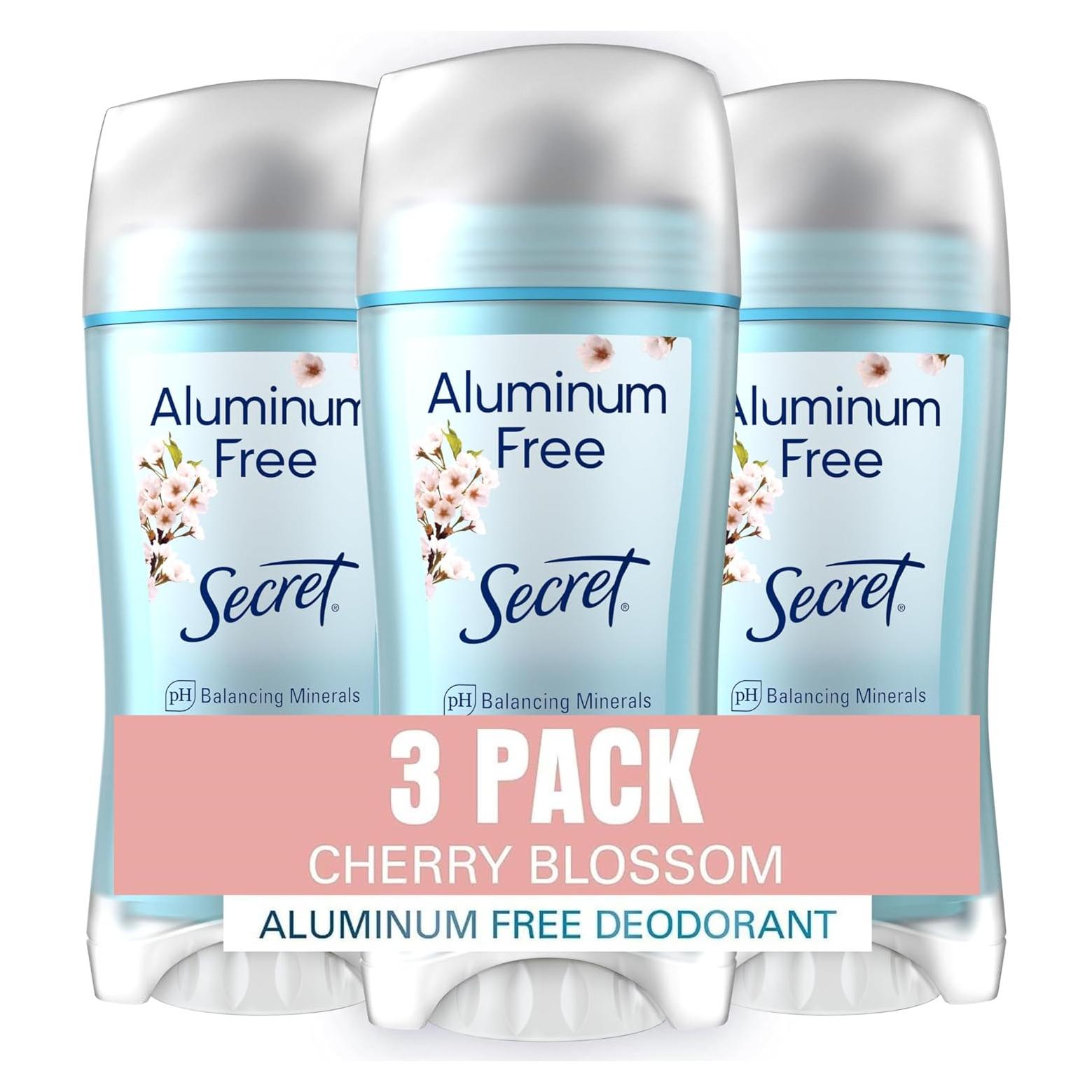 Desodorante Sin Aluminio Secret Mujer 68g Aroma Flor de Cerezo