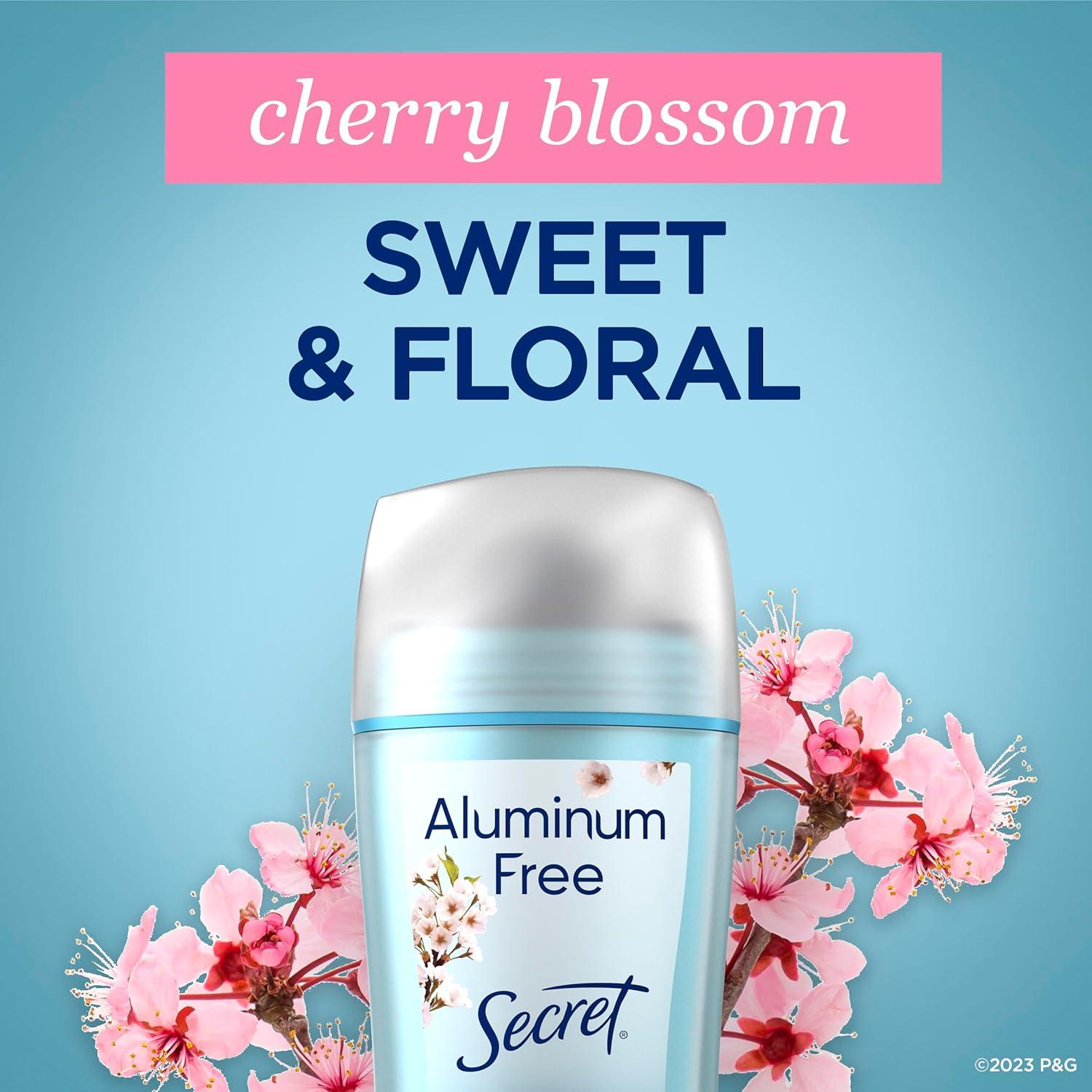 Desodorante Sin Aluminio Secret Mujer 68g Aroma Flor de Cerezo