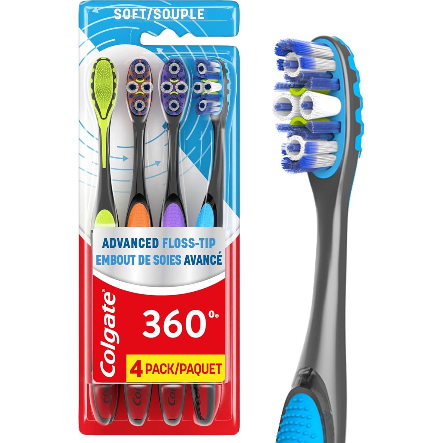 Cepillo de dientes Colgate 360 Advanced + Pasta Optic White 3x90.7g