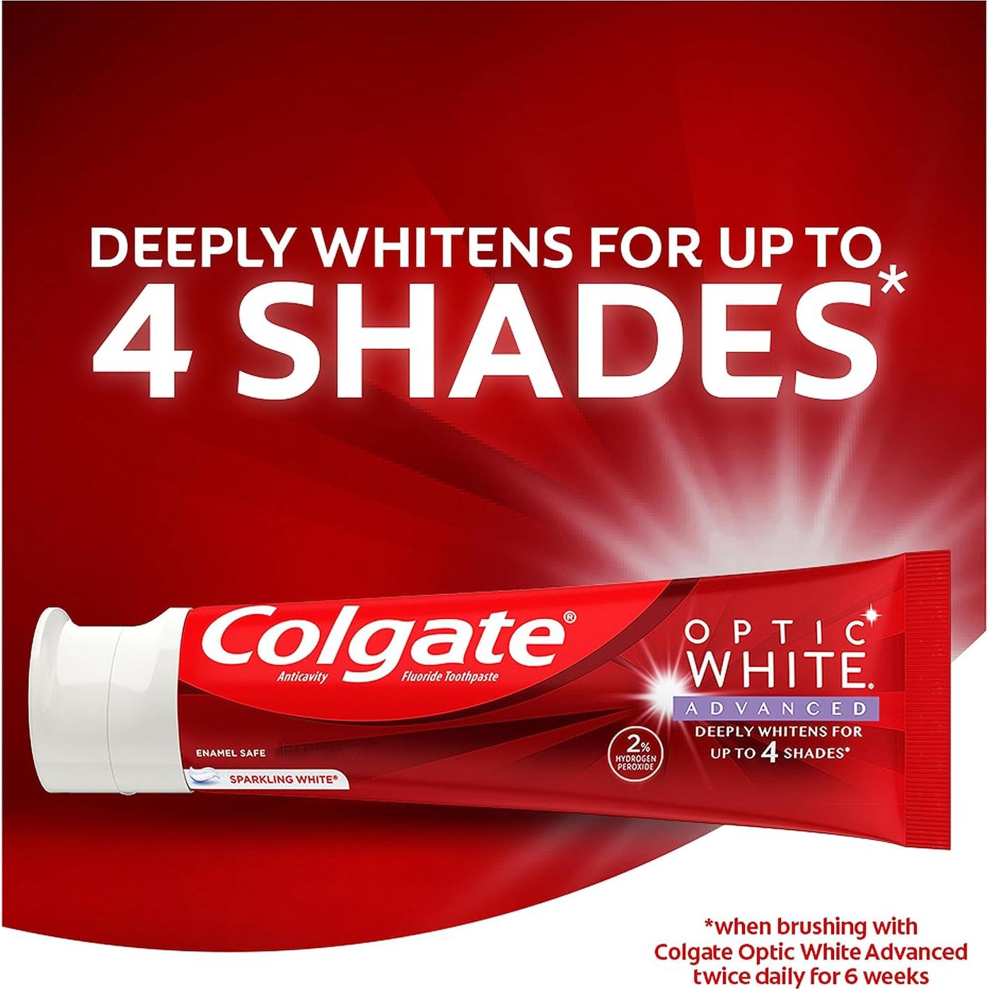 Cepillo de dientes Colgate 360 Advanced + Pasta Optic White 3x90.7g