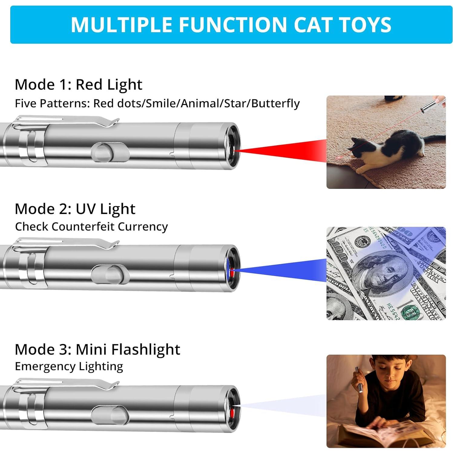 Juguete Interactivo para Gatos Waputne 2 Pcs Recargable