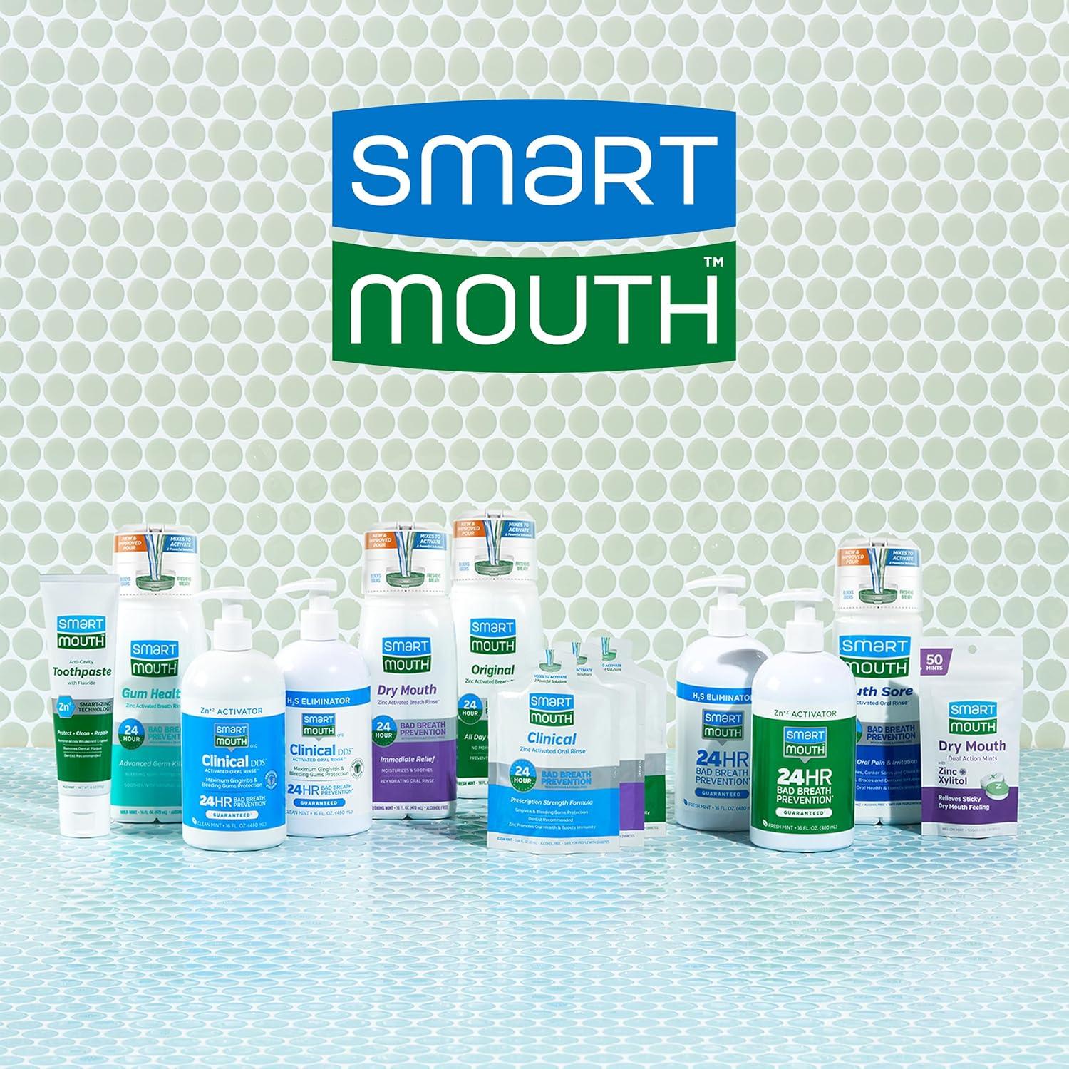 Enjuague Bucal SmartMouth para Llagas con Zinc 306ml - Paquete de 2