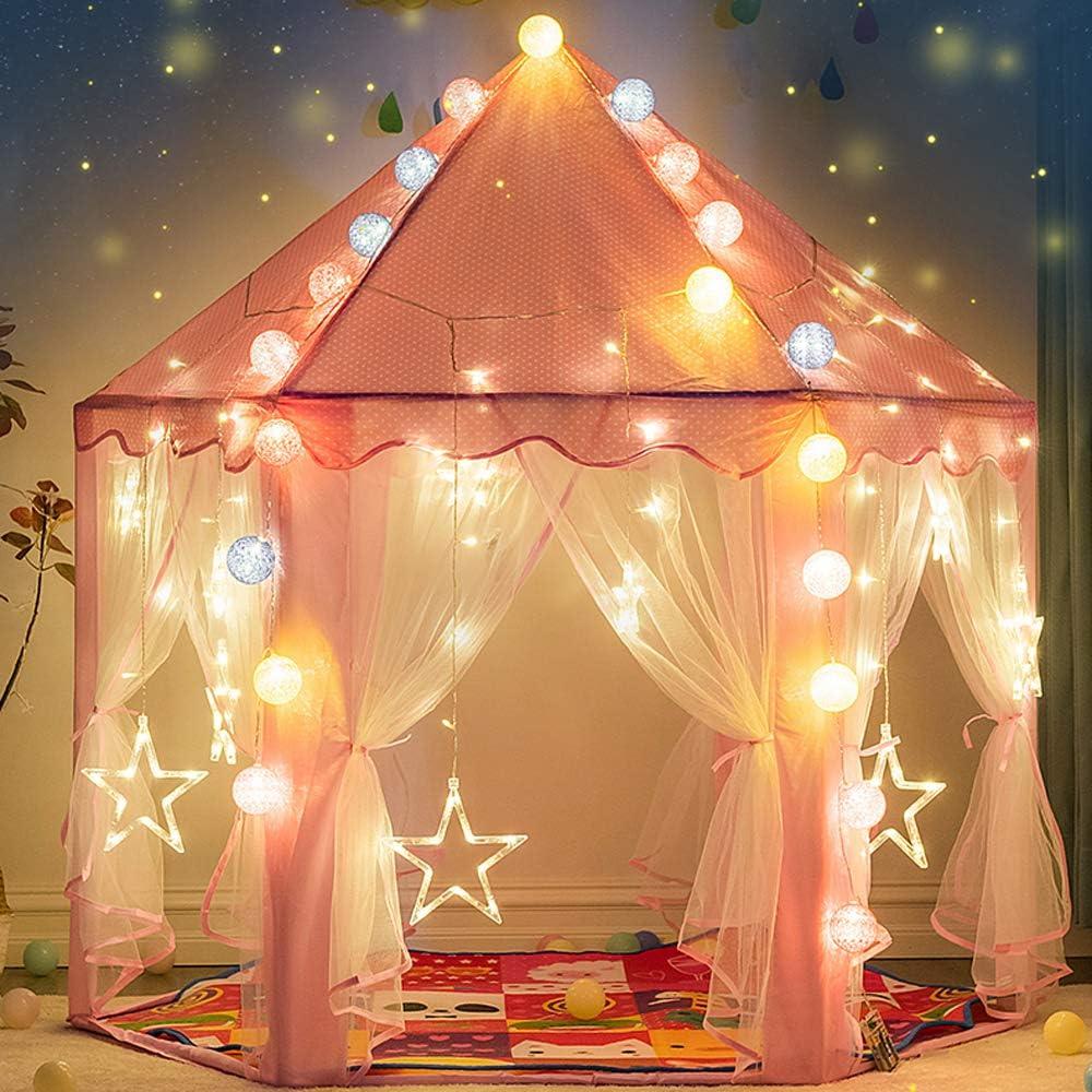Tienda de Princesa Wilwolfer con Luces Estrella 121x132 cm