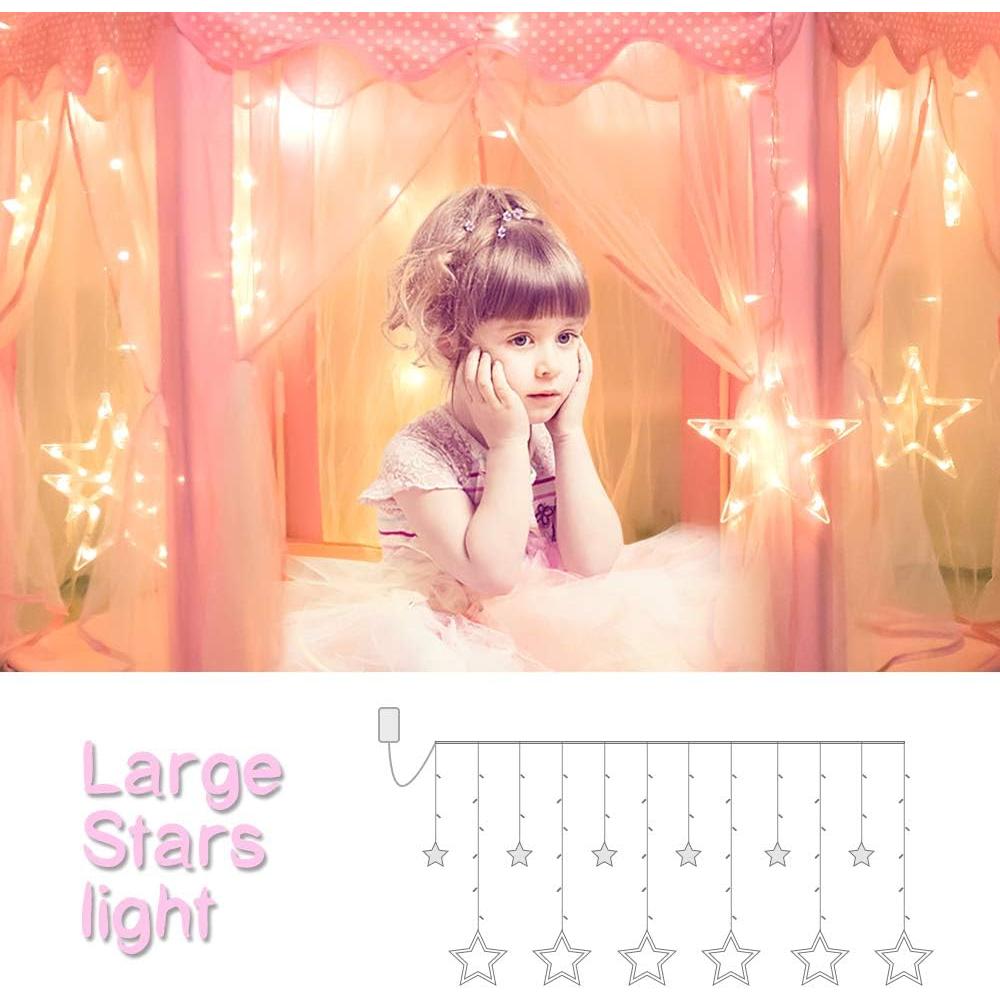 Tienda de Princesa Wilwolfer con Luces Estrella 121x132 cm