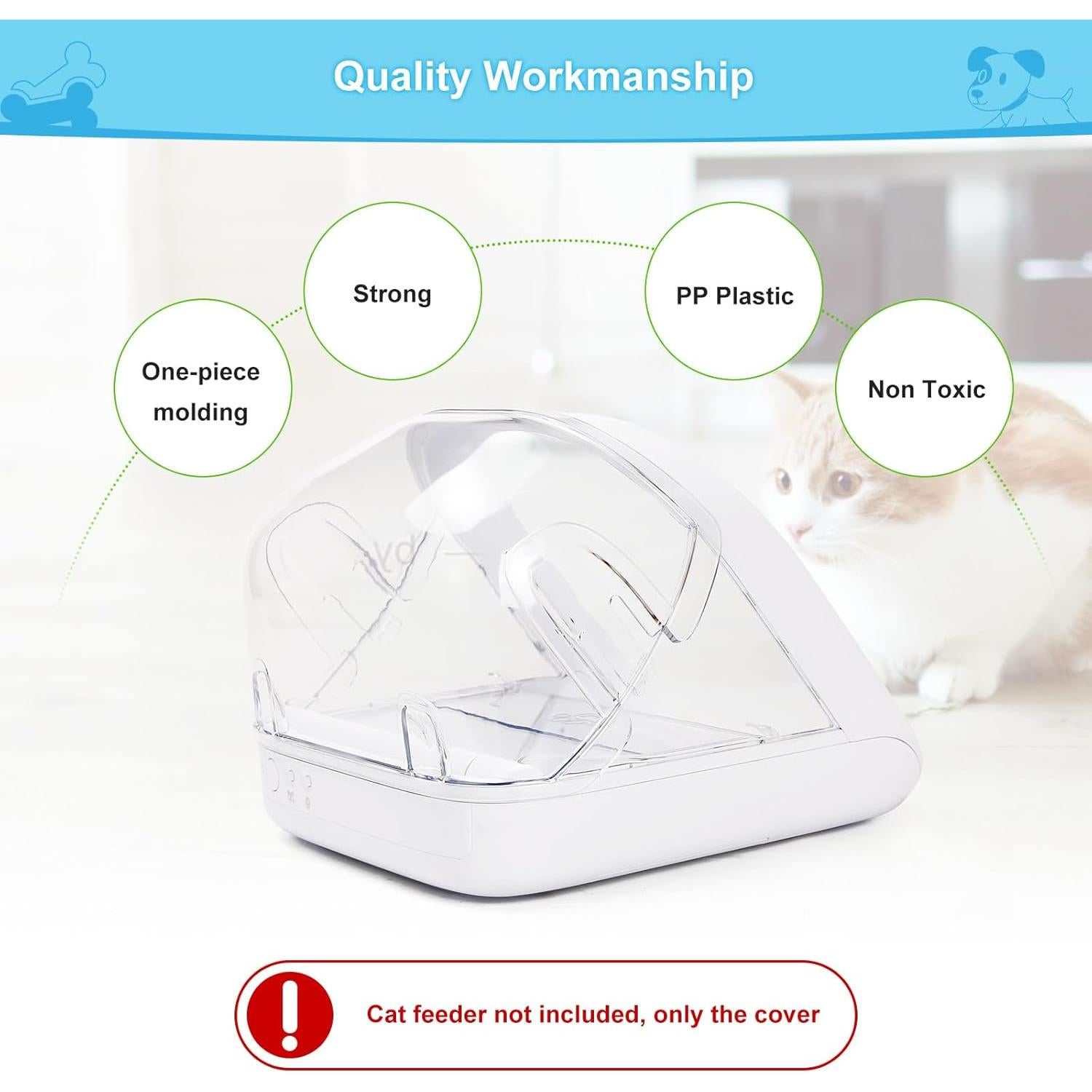 Cubierta Trasera para Comedero de Gato YOIHABV - Previene Robo