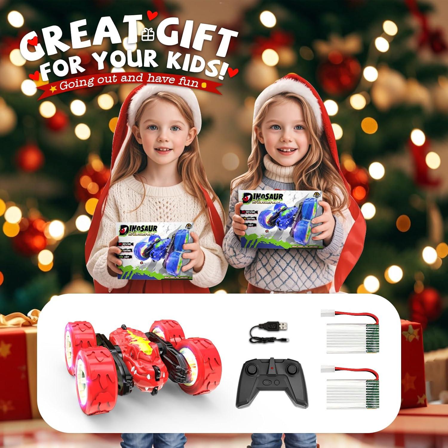 Coche RC Dinosaurio MOBI ONE 360° Doble Lado Rojo