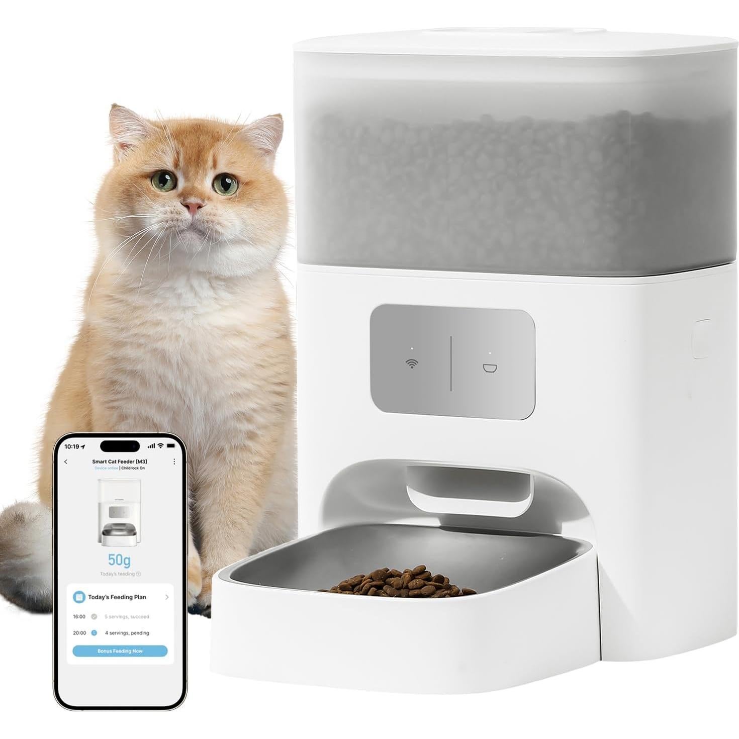 Comedero Automático PET MARVEL 4.4L para Gatos y Perros