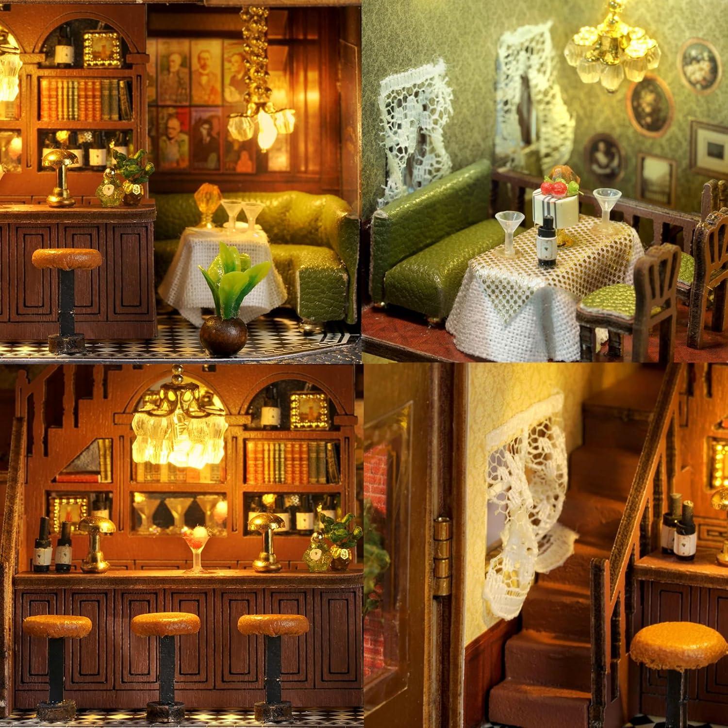 Kit Casa de Muñecas Flever D-016 con Muebles y LED