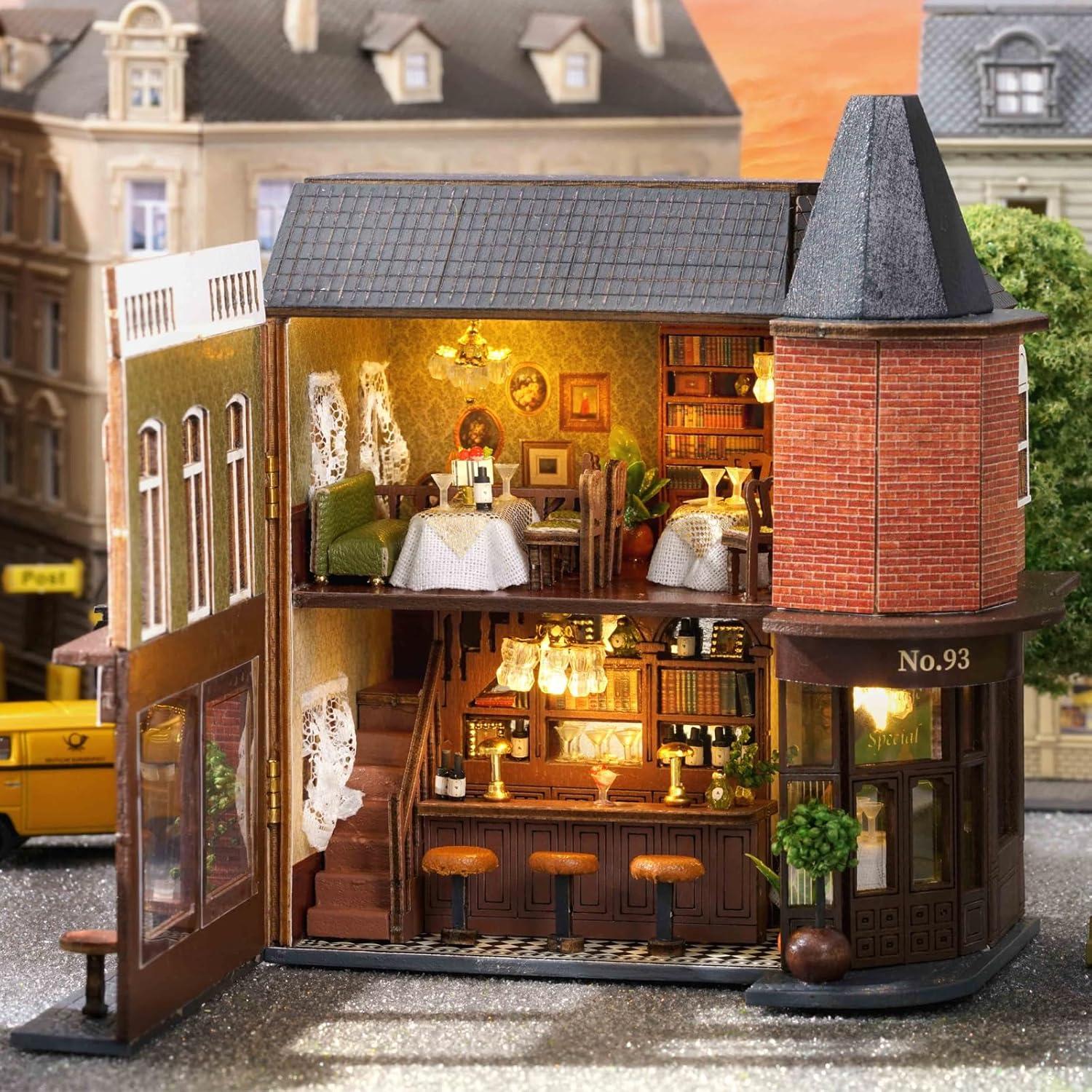 Kit Casa de Muñecas Flever D-016 con Muebles y LED