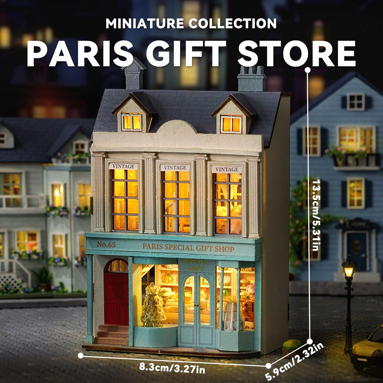 Casa de Muñecas Flever DIY con Muebles 8,89x5,84x13,46cm