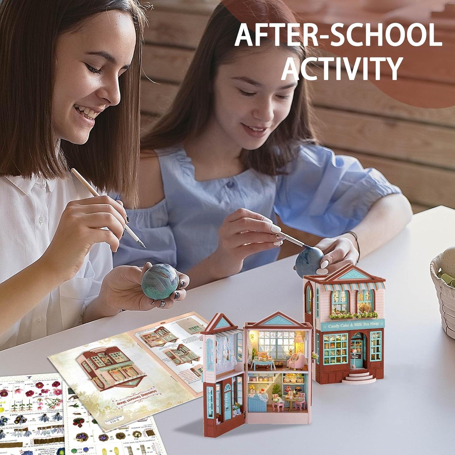 Casa de Muñecas Flever Kit DIY con Muebles 8,38x6,86cm