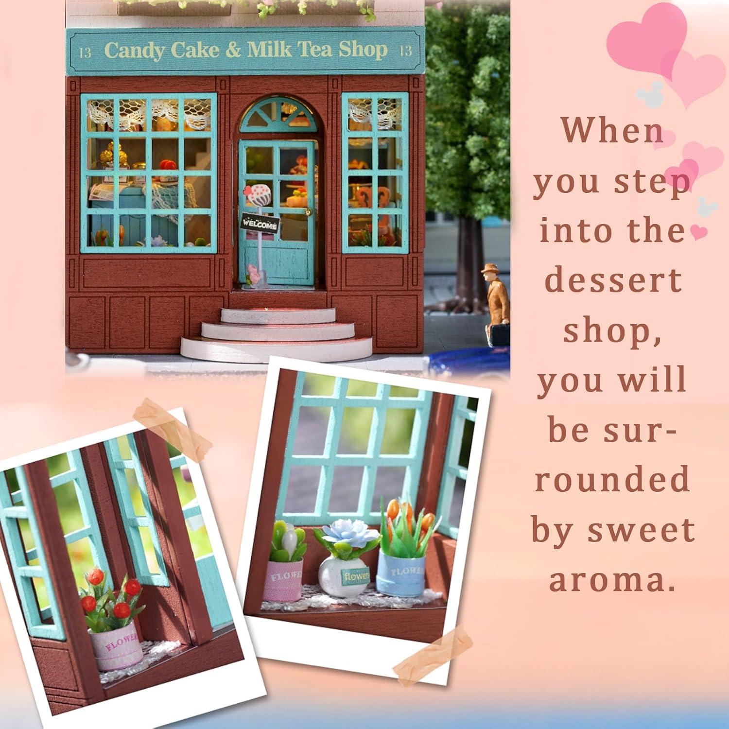 Casa de Muñecas Flever Kit DIY con Muebles 8,38x6,86cm