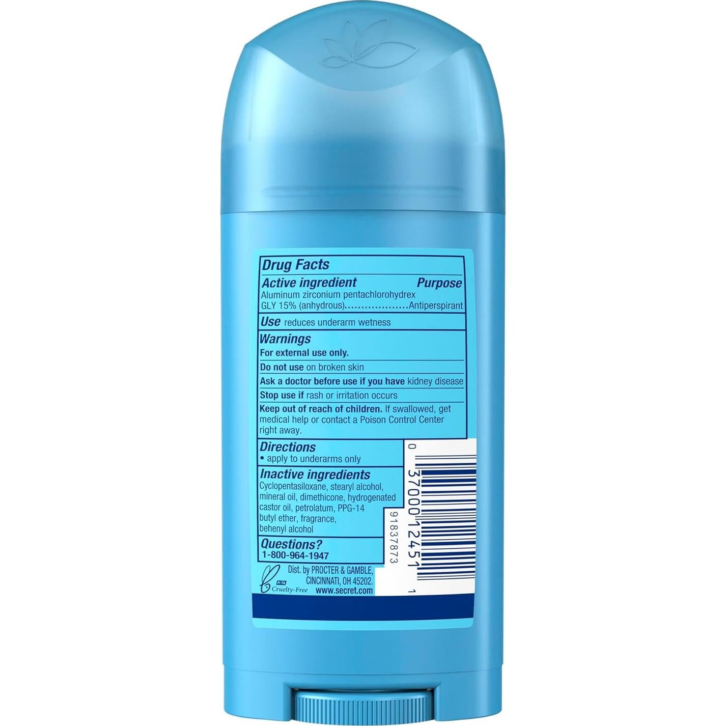 Desodorante Antitranspirante Secret Mujer 76.5g x3 Aroma Polvo Fresco