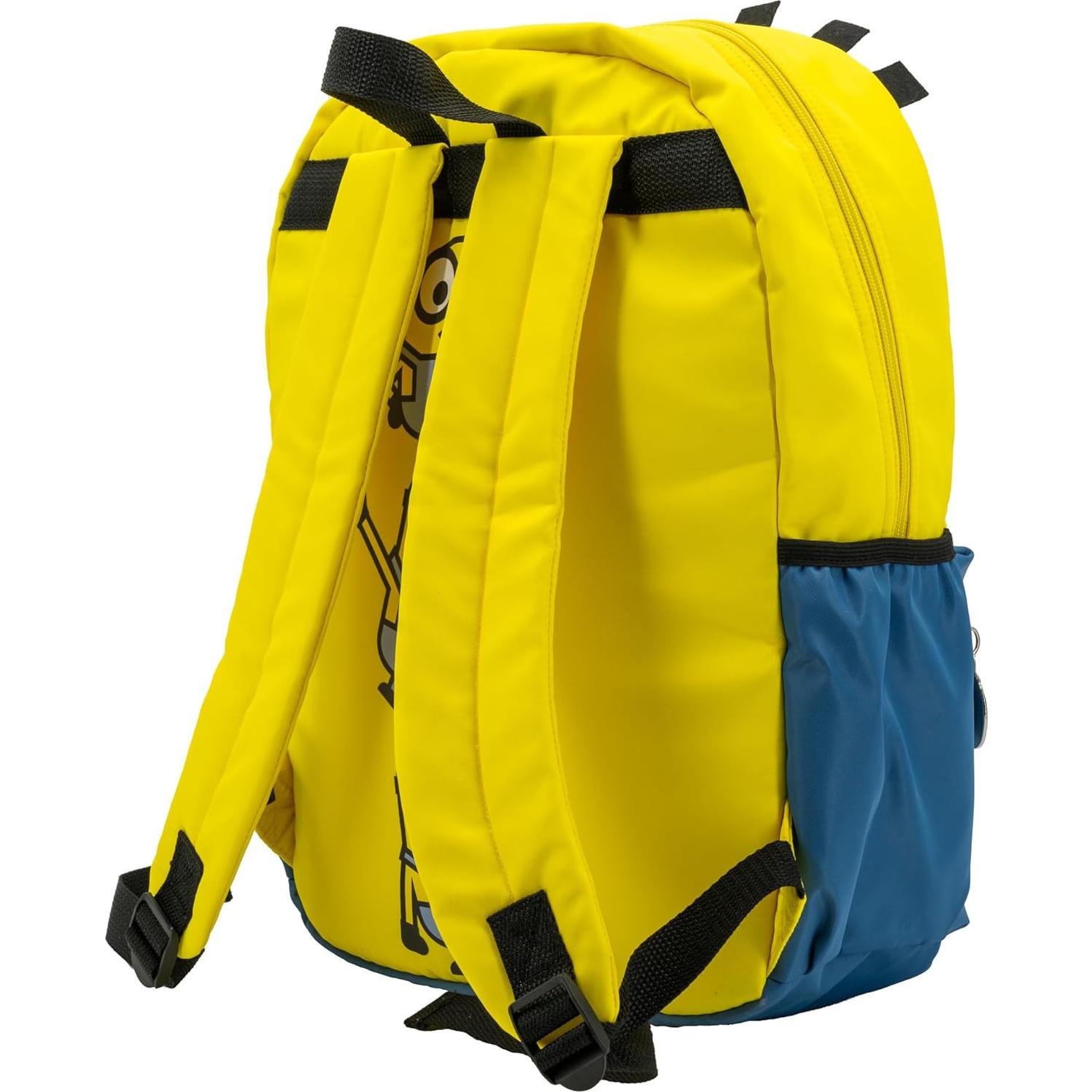 Mochila Escolar Minions 16" 3D Amarilla para Niños