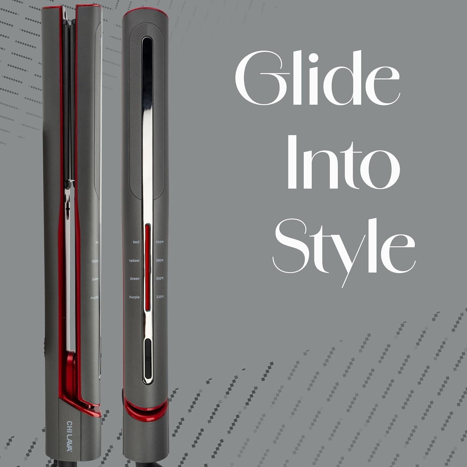 Plancha de Peinado CHI Lava Glide Cerámica 1" (2.54 cm) Profesional