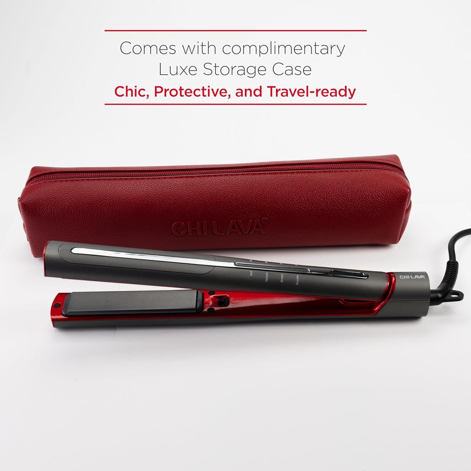 Plancha de Peinado CHI Lava Glide Cerámica 1" (2.54 cm) Profesional