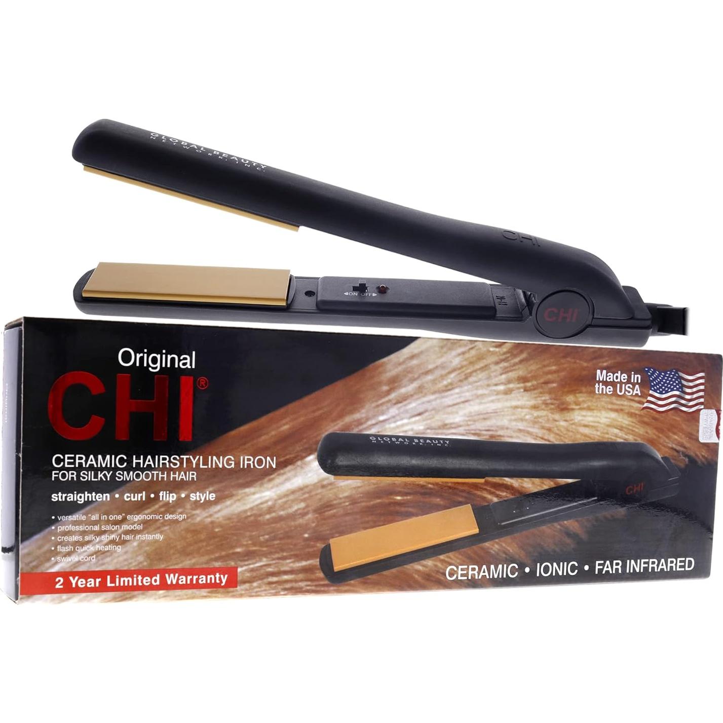 Plancha de Cerámica CHI GF-1001 1" Profesional para Cabello