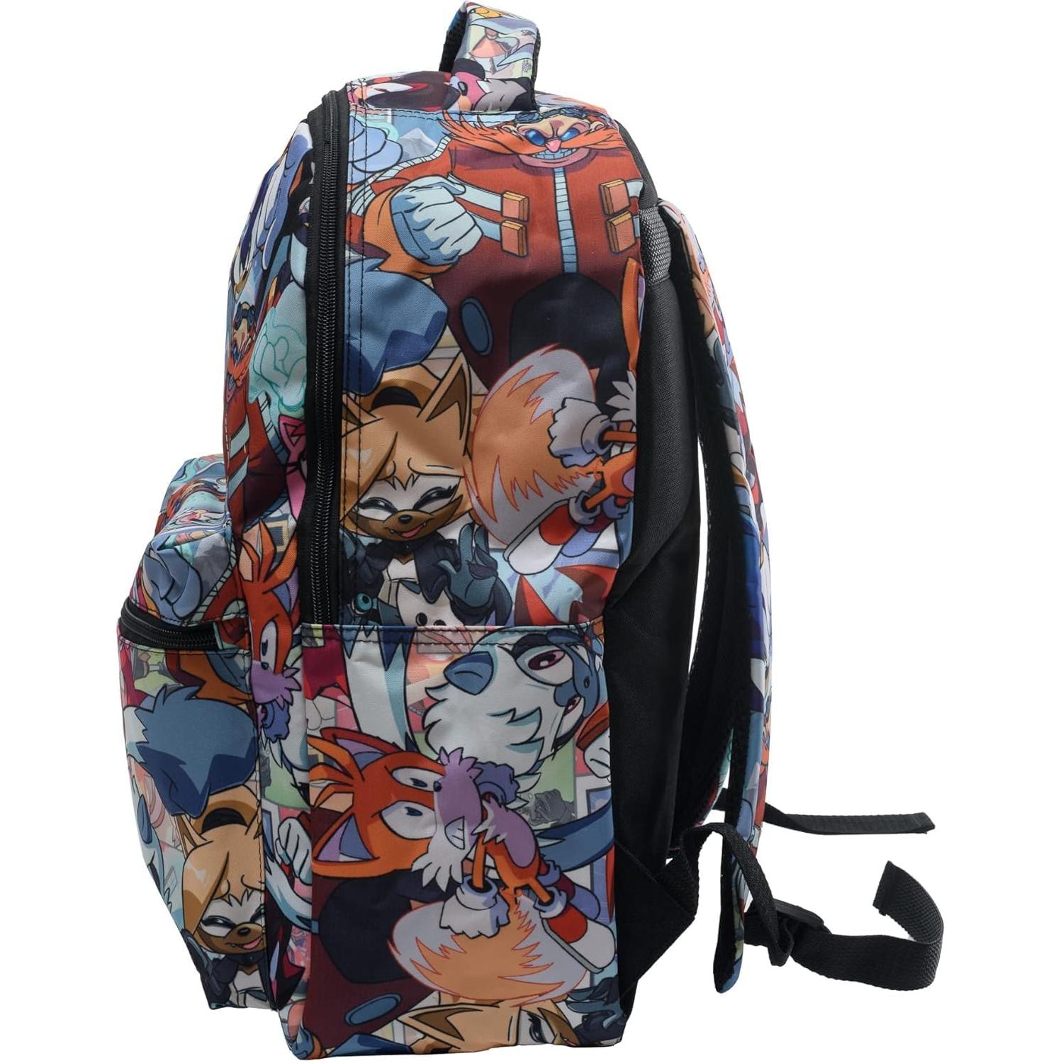 Mochila Sonic The Hedgehog 40cm Escolar Unisex Duradera