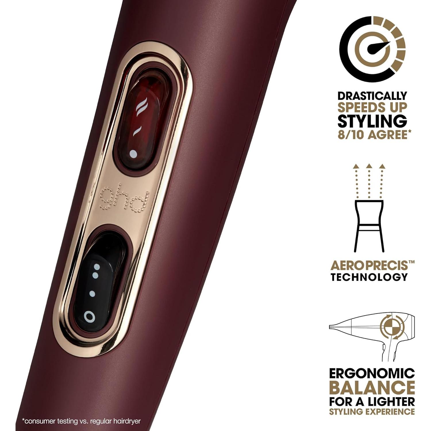 Secador de Pelo ghd Helios 1875W Ciruela + Espuma Protectora 198ml