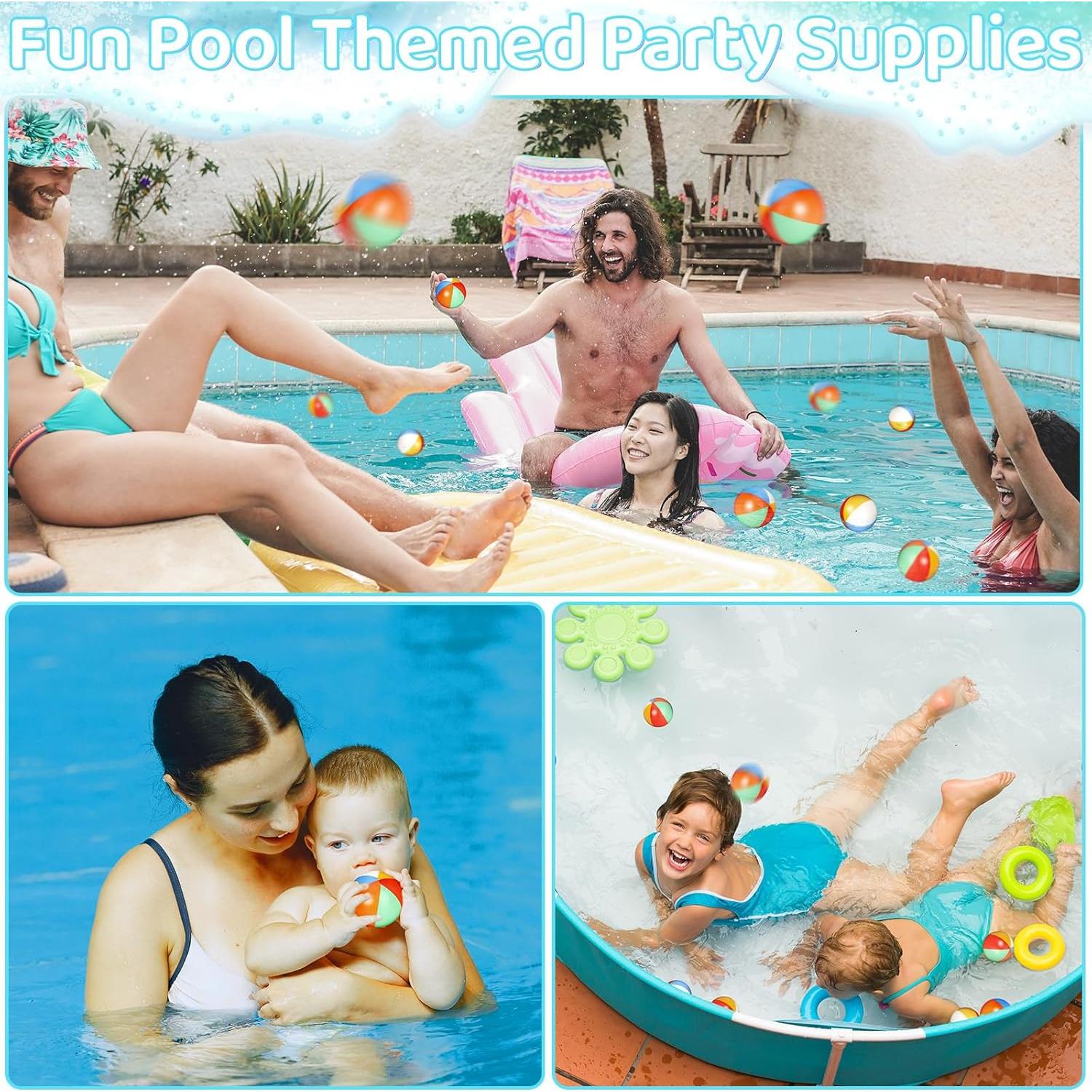 60 Pelotas de Estrés de Playa Oleitodh 6.35 cm Arcoíris