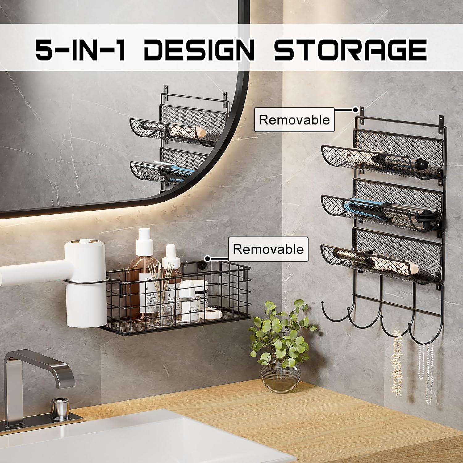 Soporte de Secador de Pelo Sonyabecca 5-en-1 Resistente al Calor