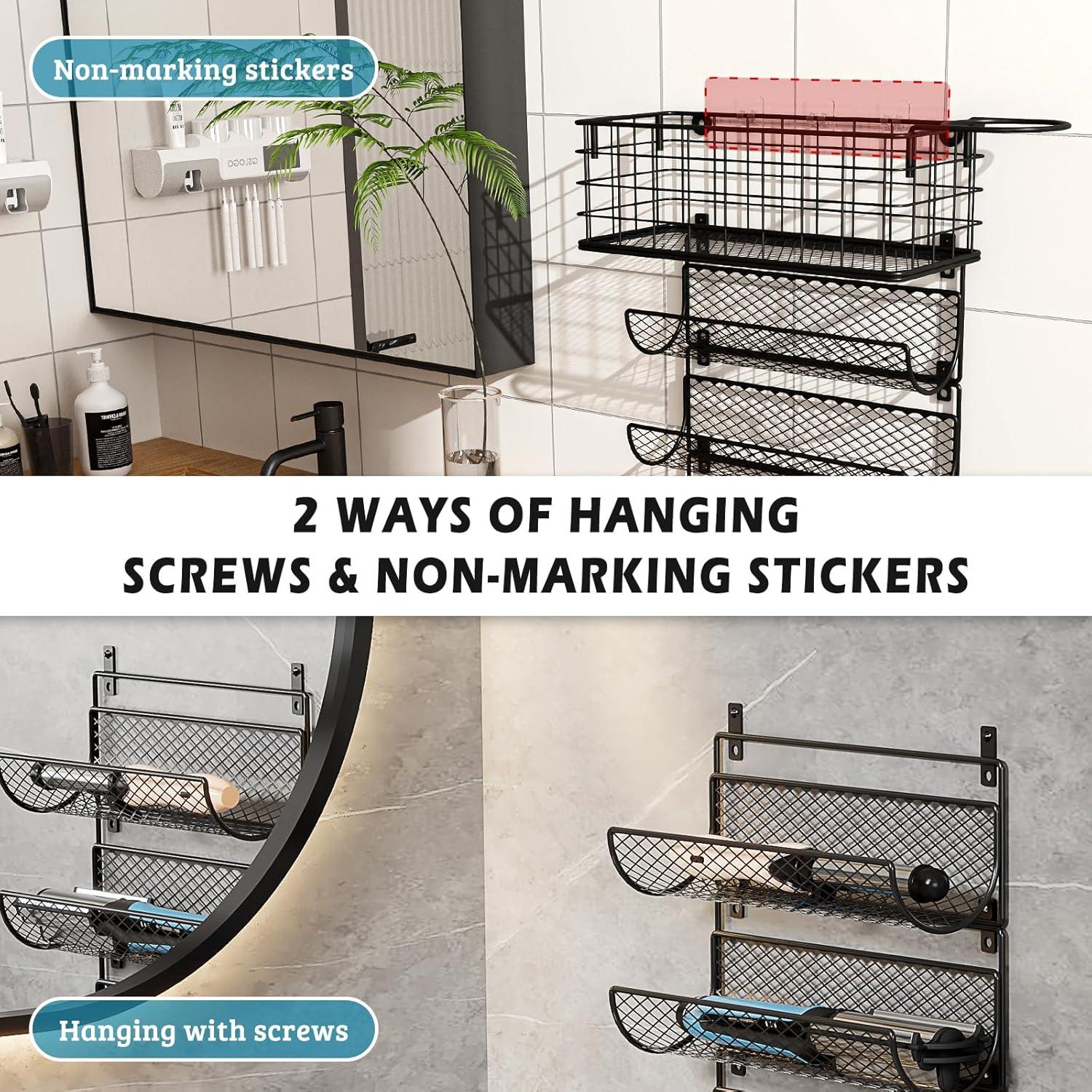 Soporte de Secador de Pelo Sonyabecca 5-en-1 Resistente al Calor