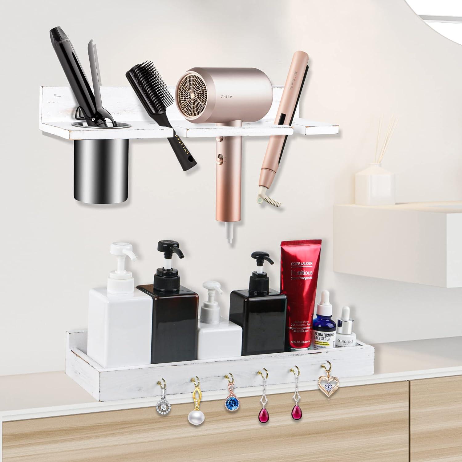 Organizador de Herramientas para el Cabello ANHIEN Blanco 4 en 1